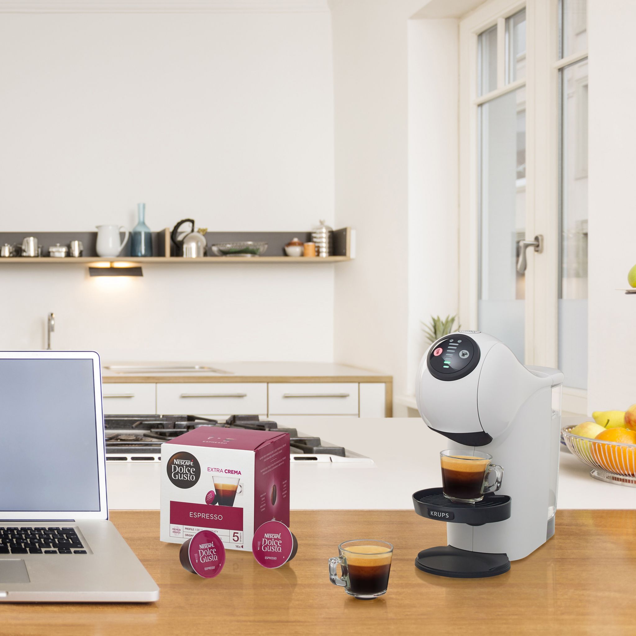 Voir la diapositive 8 : KRUPS Cafetière à capsule expresso Nescafé Dolce Gusto YY4446FD - Blanc