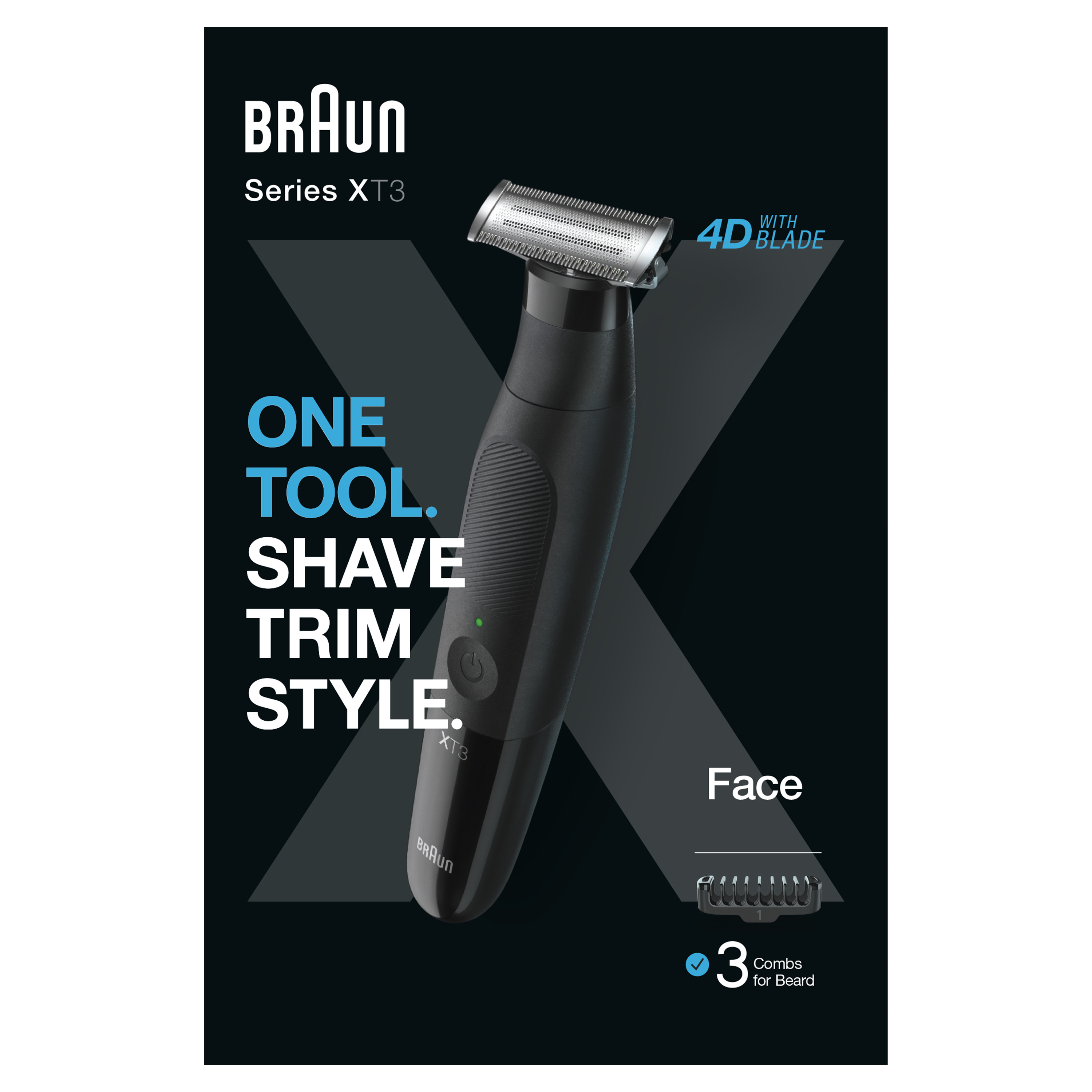 Voir la diapositive 12 : BRAUN Rasoir électrique XT3100 - Noir