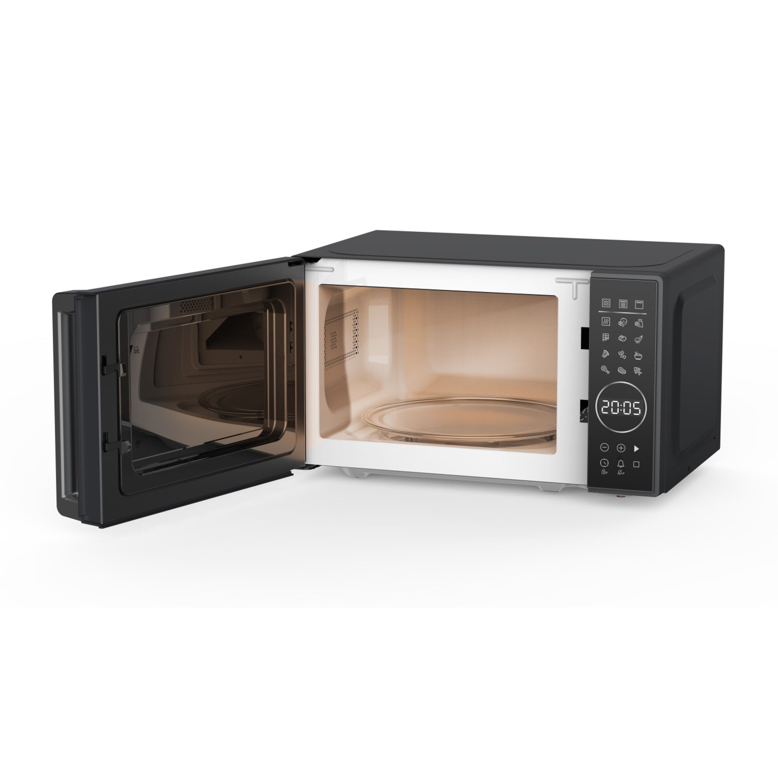 Voir la diapositive 4 : BEKO Micro-ondes grill MGC20130BB, 700W - Capacité 20 L - Noir