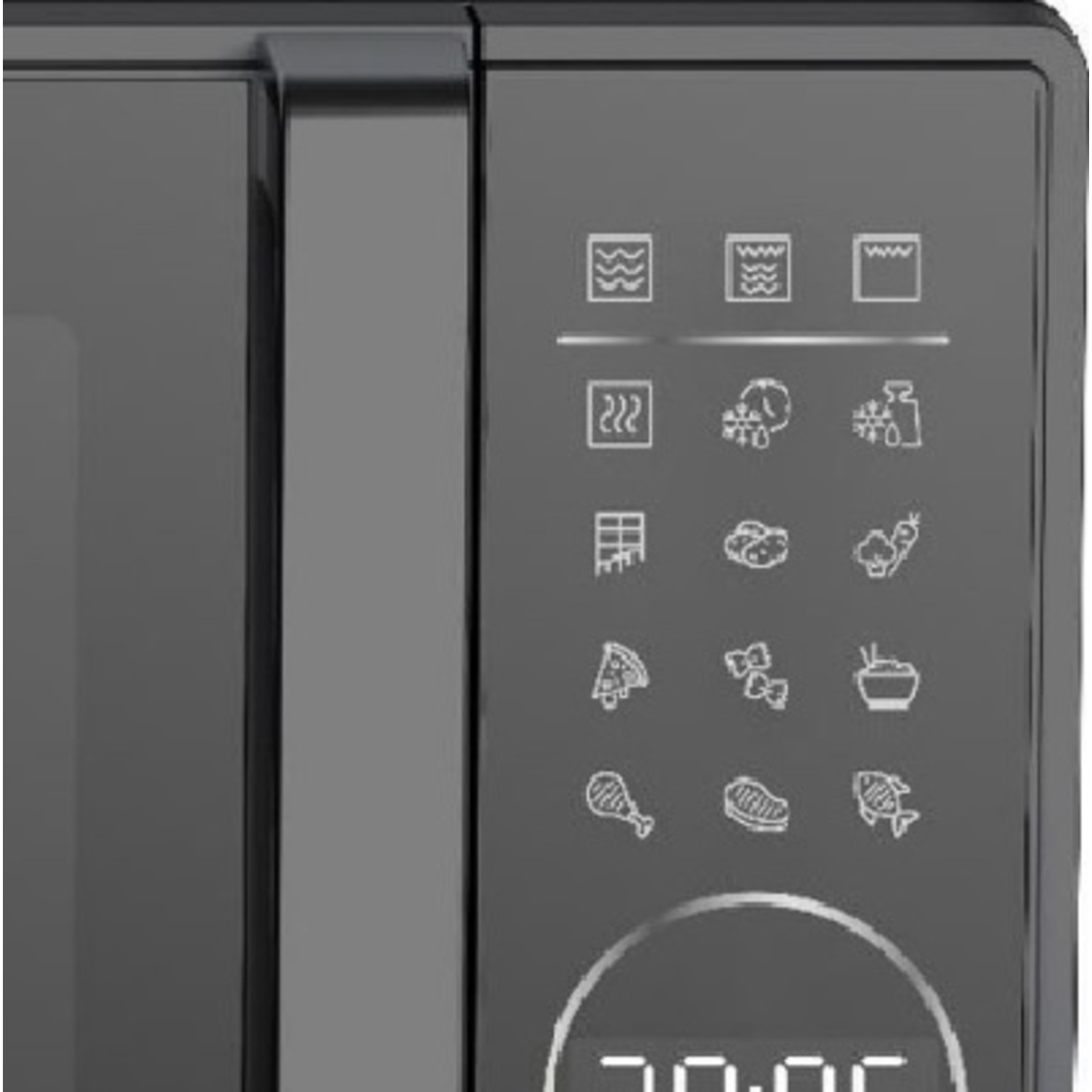 Voir la diapositive 7 : BEKO Micro-ondes grill MGC20130BB, 700W - Capacité 20 L - Noir