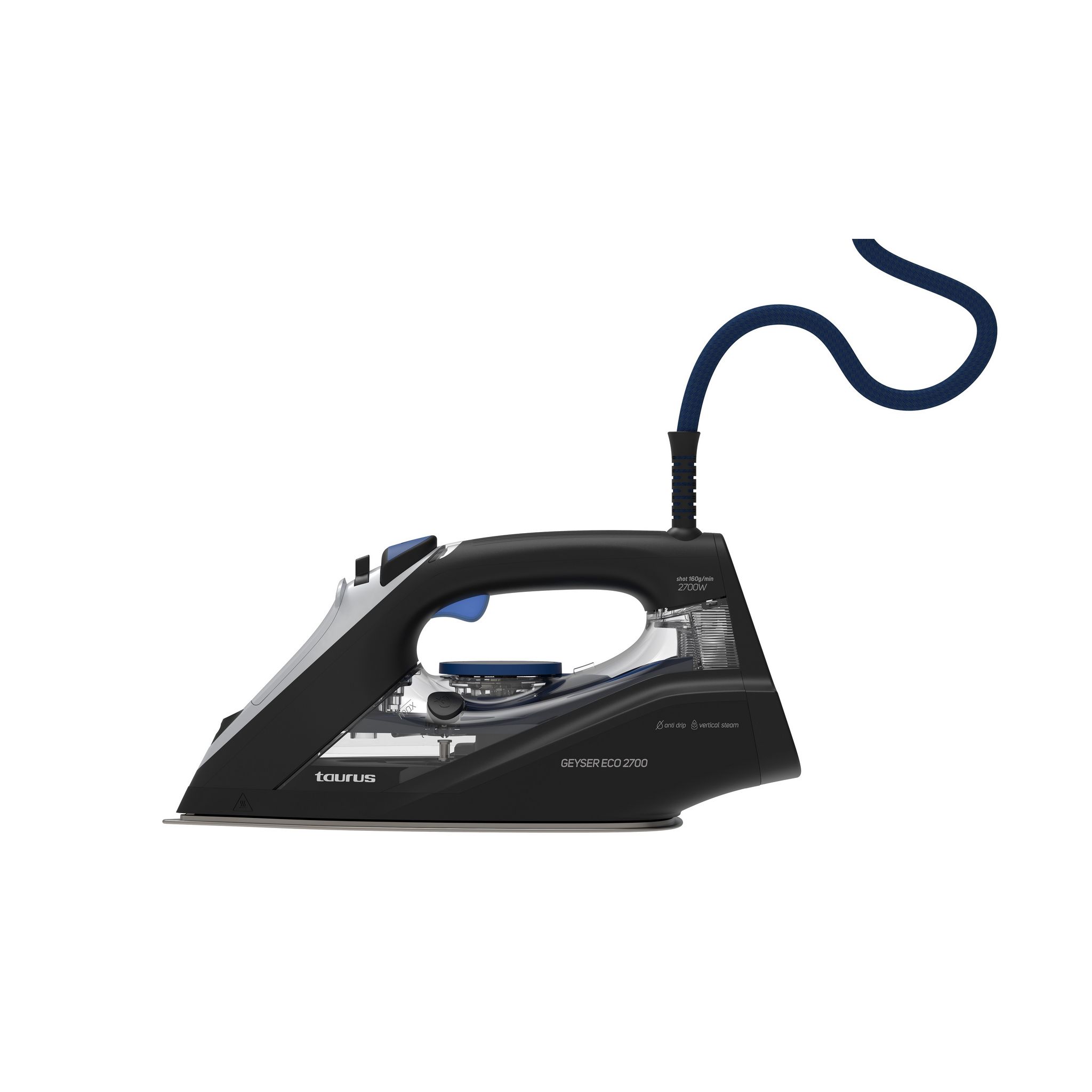 Voir la diapositive 1 : TAURUS Fer à repasser Geyser Eco 2700 - Noir