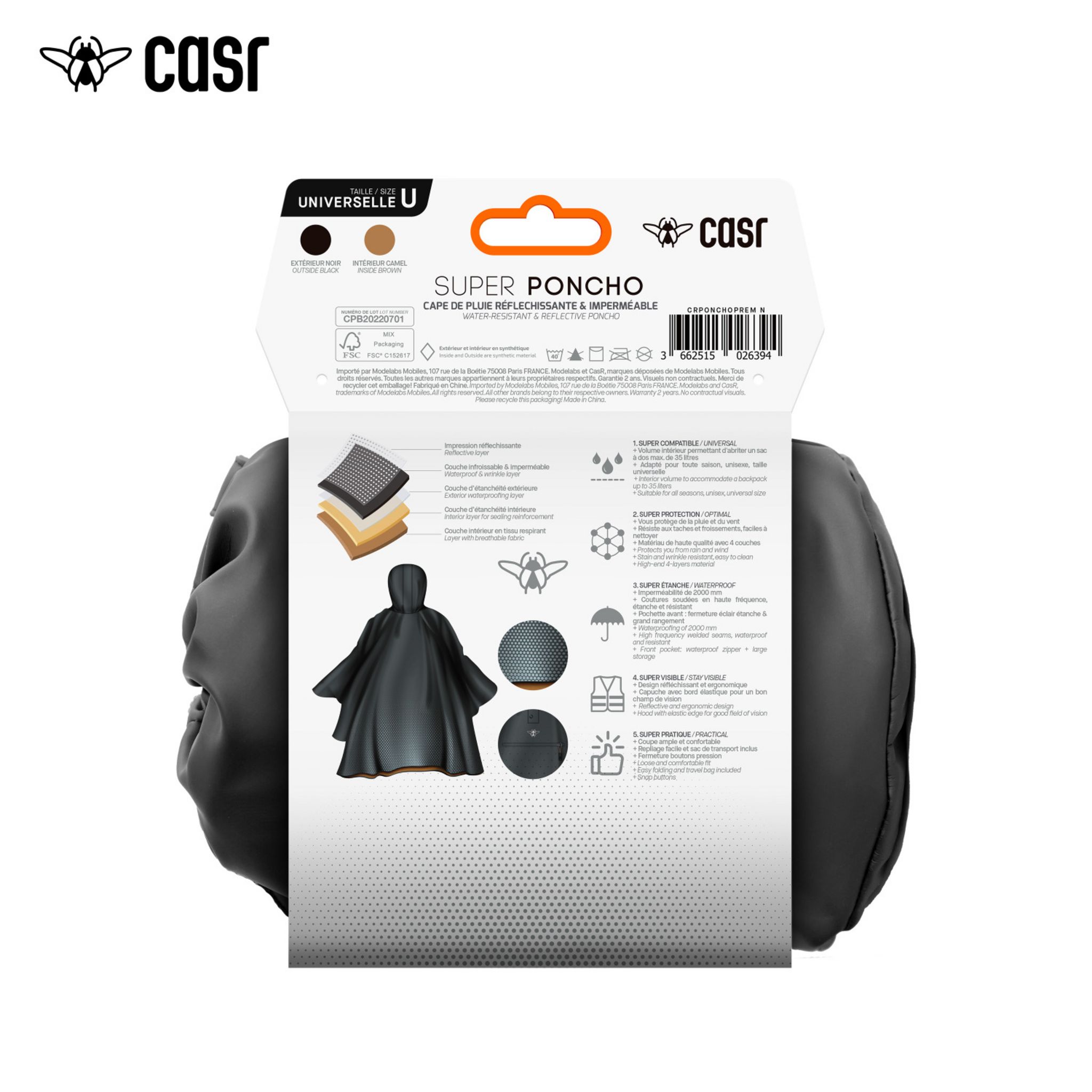 Voir la diapositive 3 : CASR Poncho premium