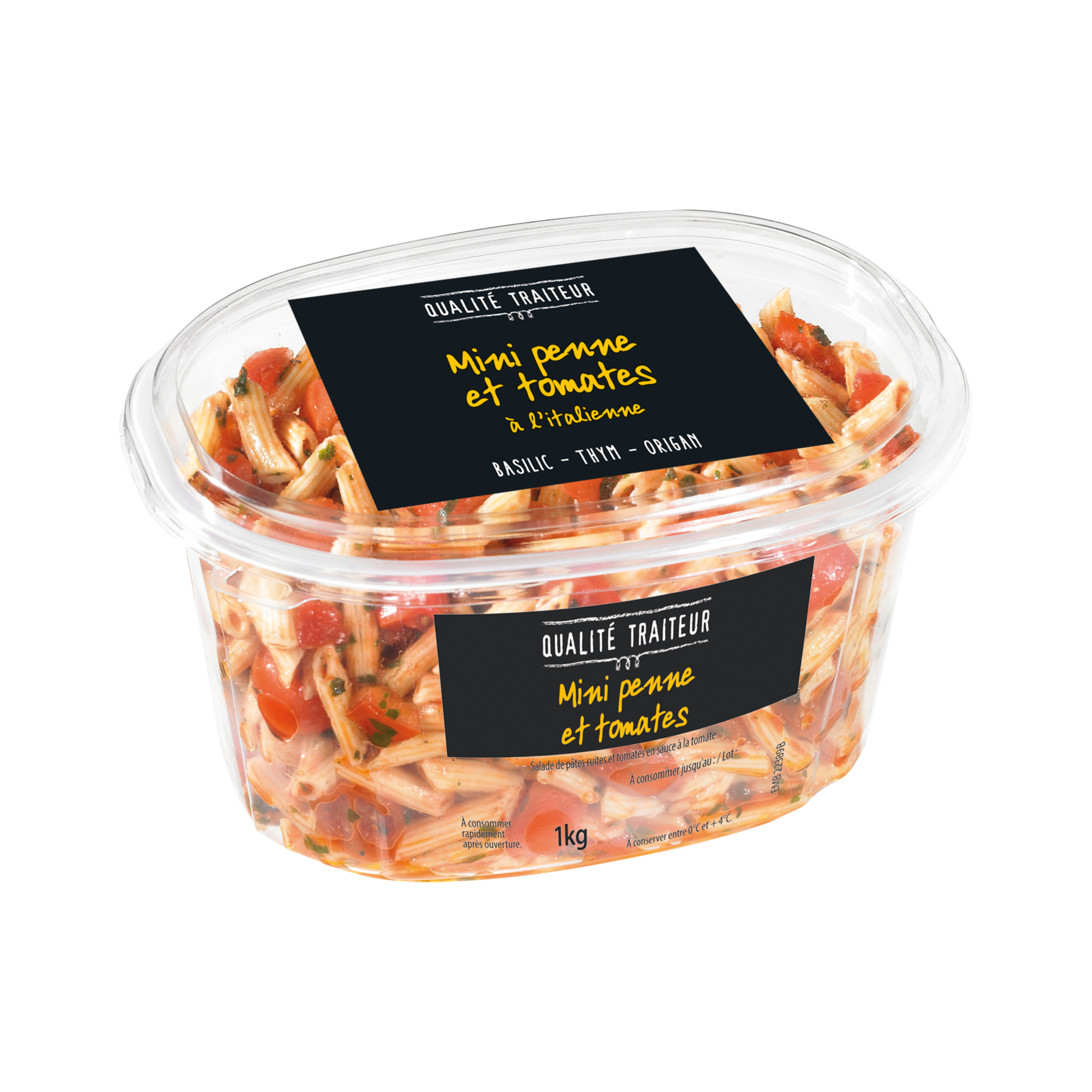QUALITE TRAITEUR Salade de mini penne et tomates à l'italienne 1kg