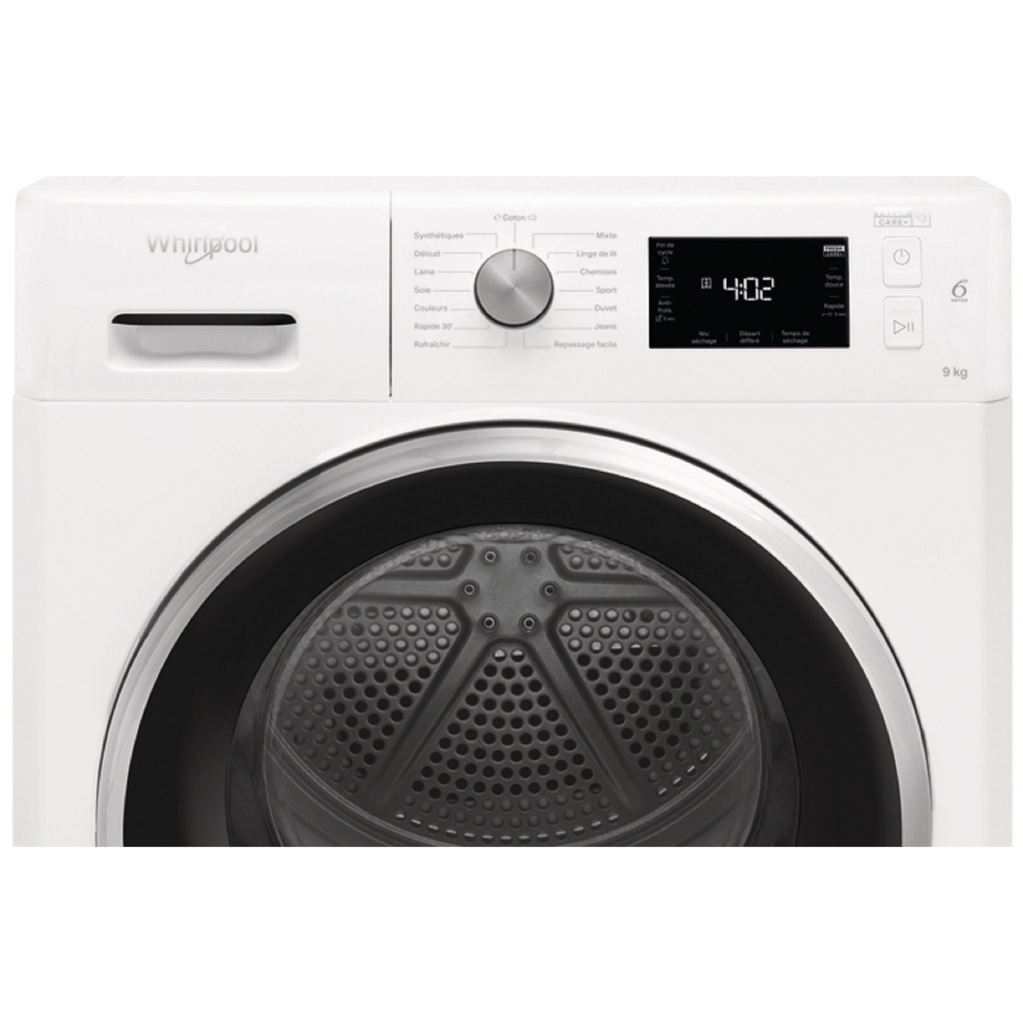 Voir la diapositive 2 : WHIRLPOOL Sèche linge hublot pompe à chaleur FFTM229X3BXFR, 9 kg