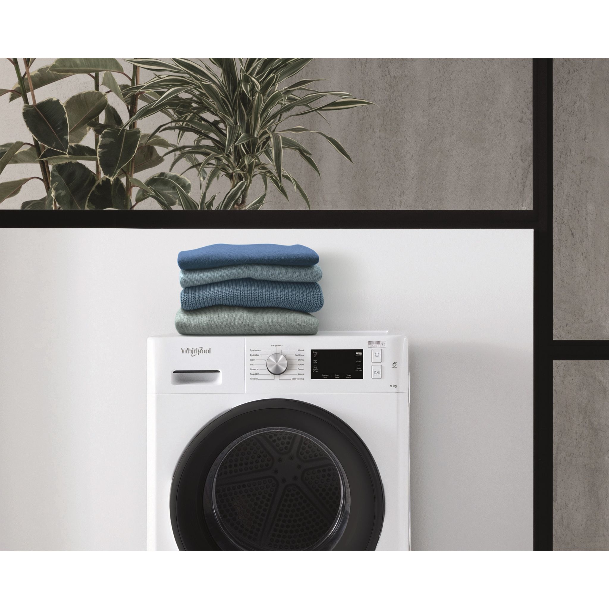 Voir la diapositive 6 : WHIRLPOOL Sèche linge hublot pompe à chaleur FFTM229X3BXFR, 9 kg