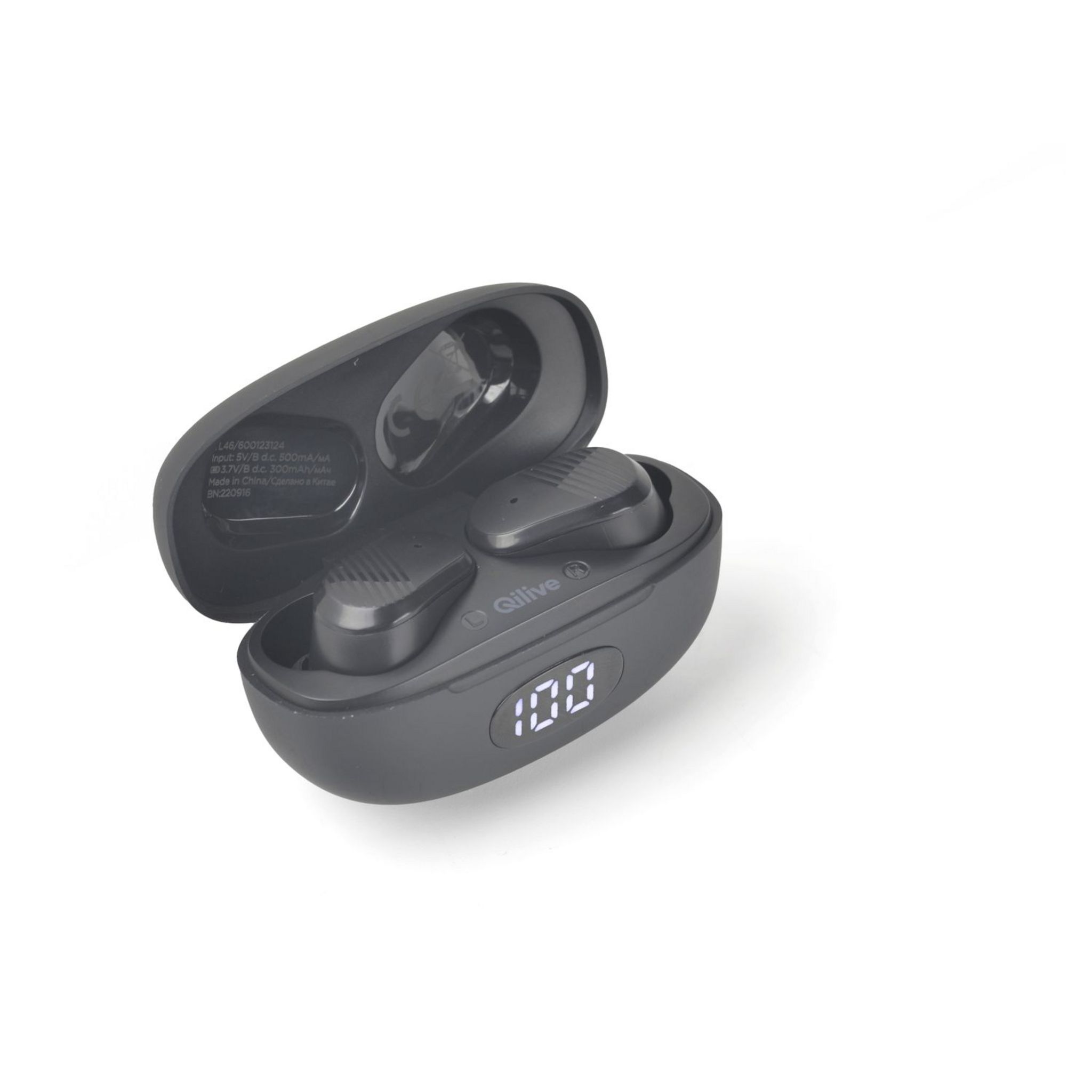 Voir la diapositive 2 : QILIVE Écouteurs Q1588 TWS Buds - Noir