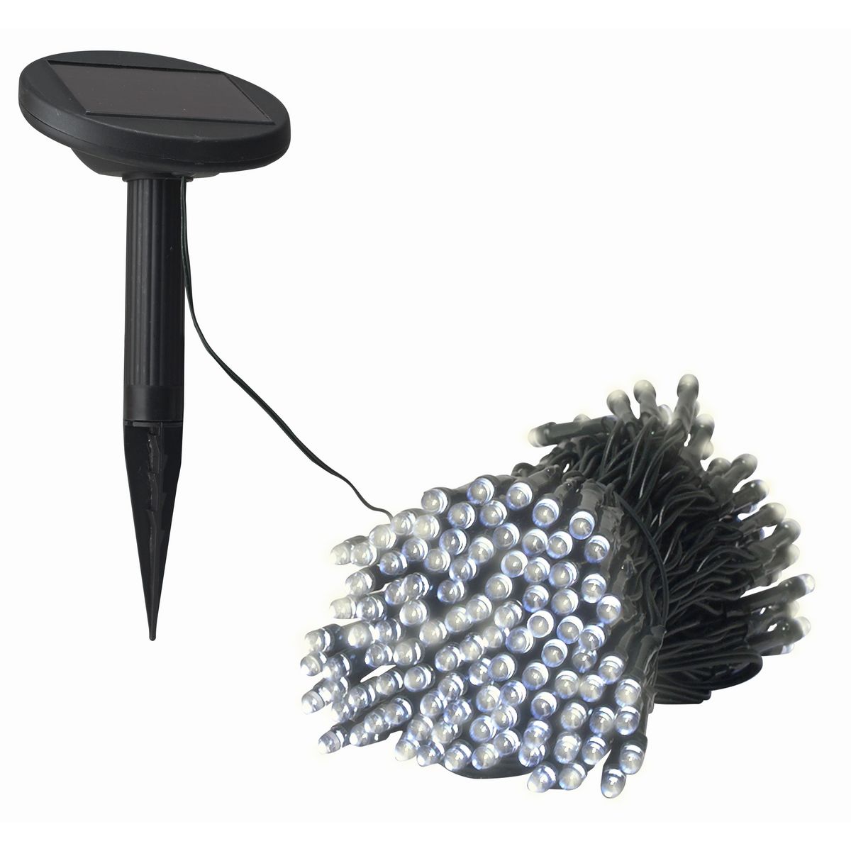 Guirlande solaire de jardin 100 Leds Blanche