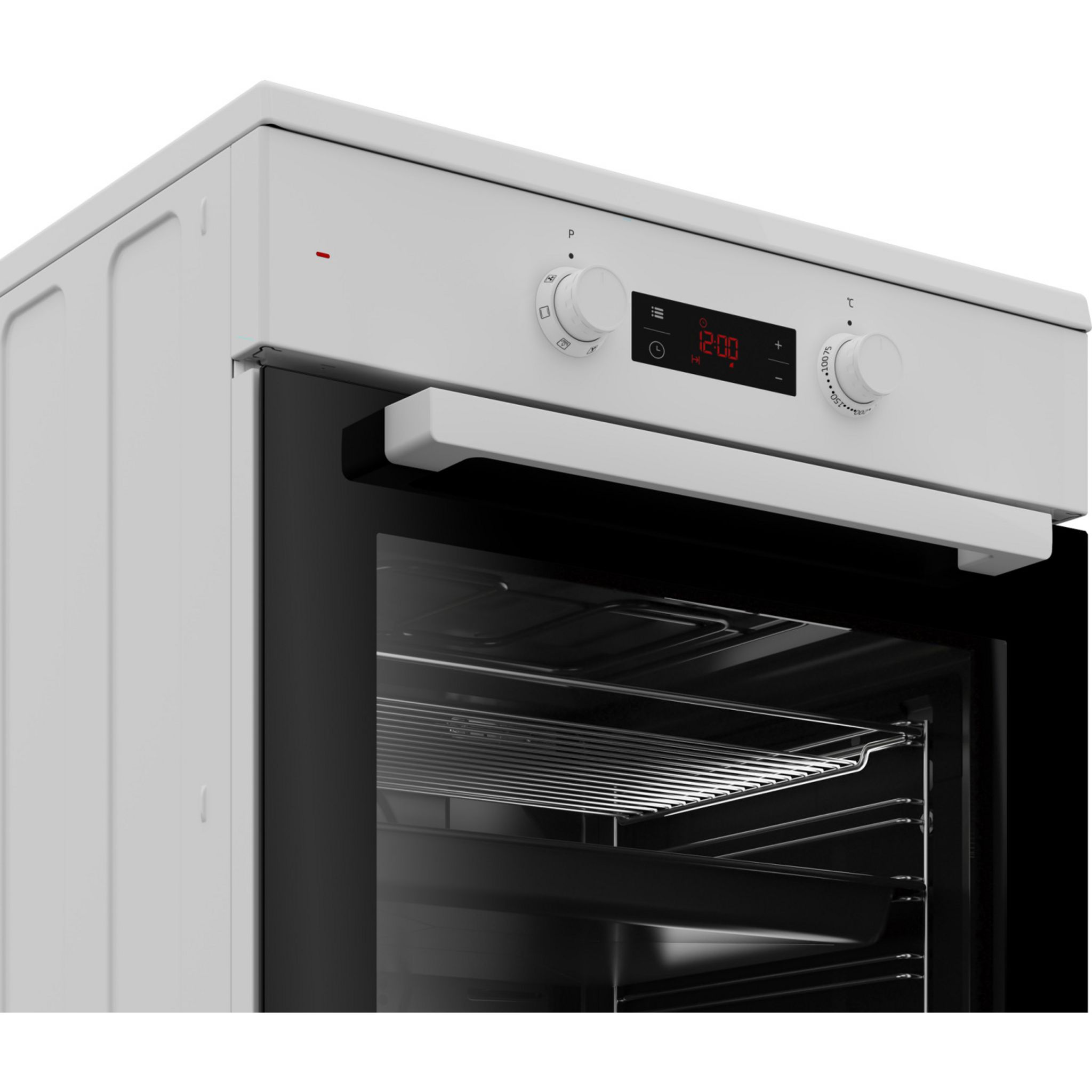 Voir la diapositive 3 : BEKO Cuisinière induction FSE68302MWC, 60 cm, 3 foyers, Four multifonction