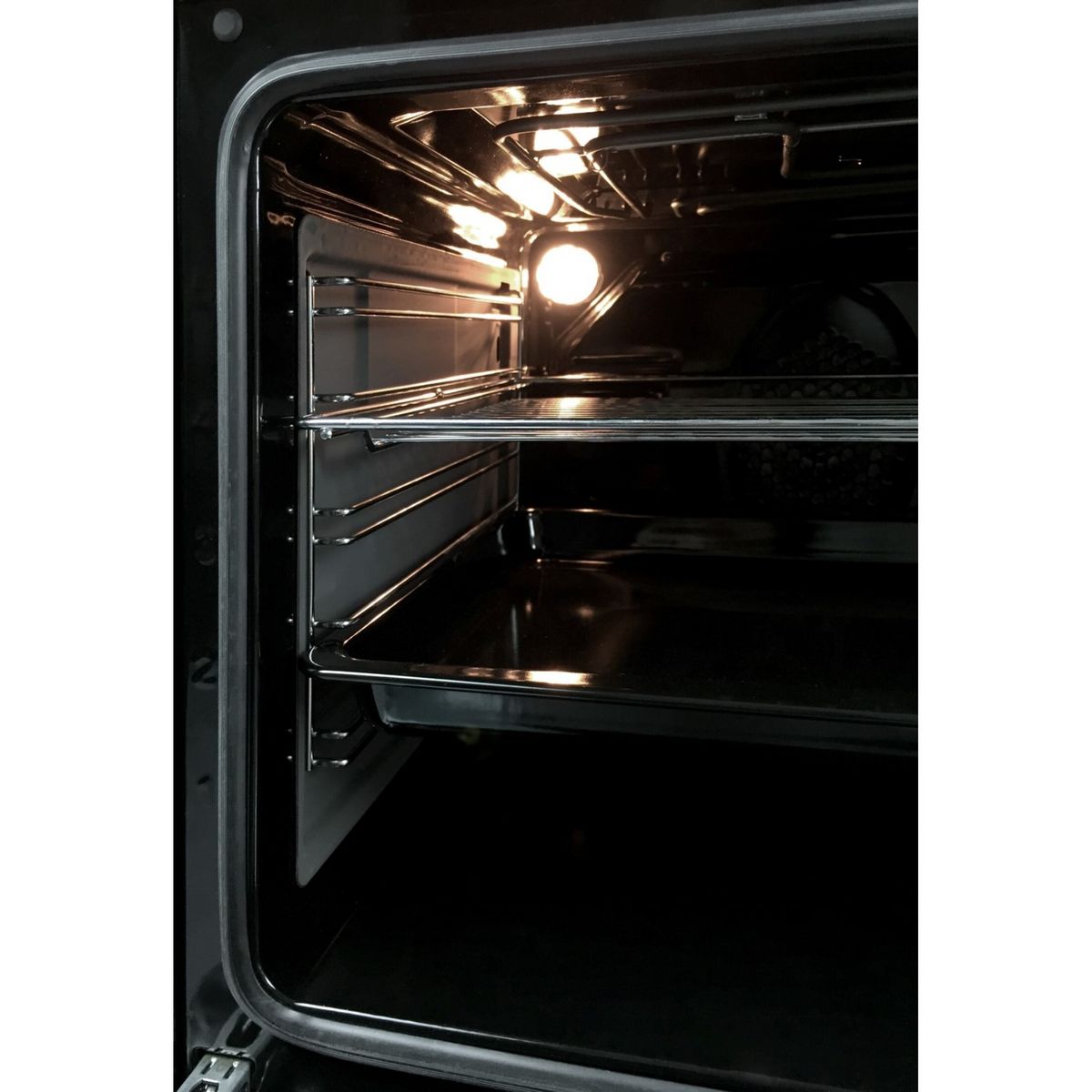 BEKO Cuisinière vitrocéramique FSE67300XCS, 60 cm, 4 foyers, Four multifonction