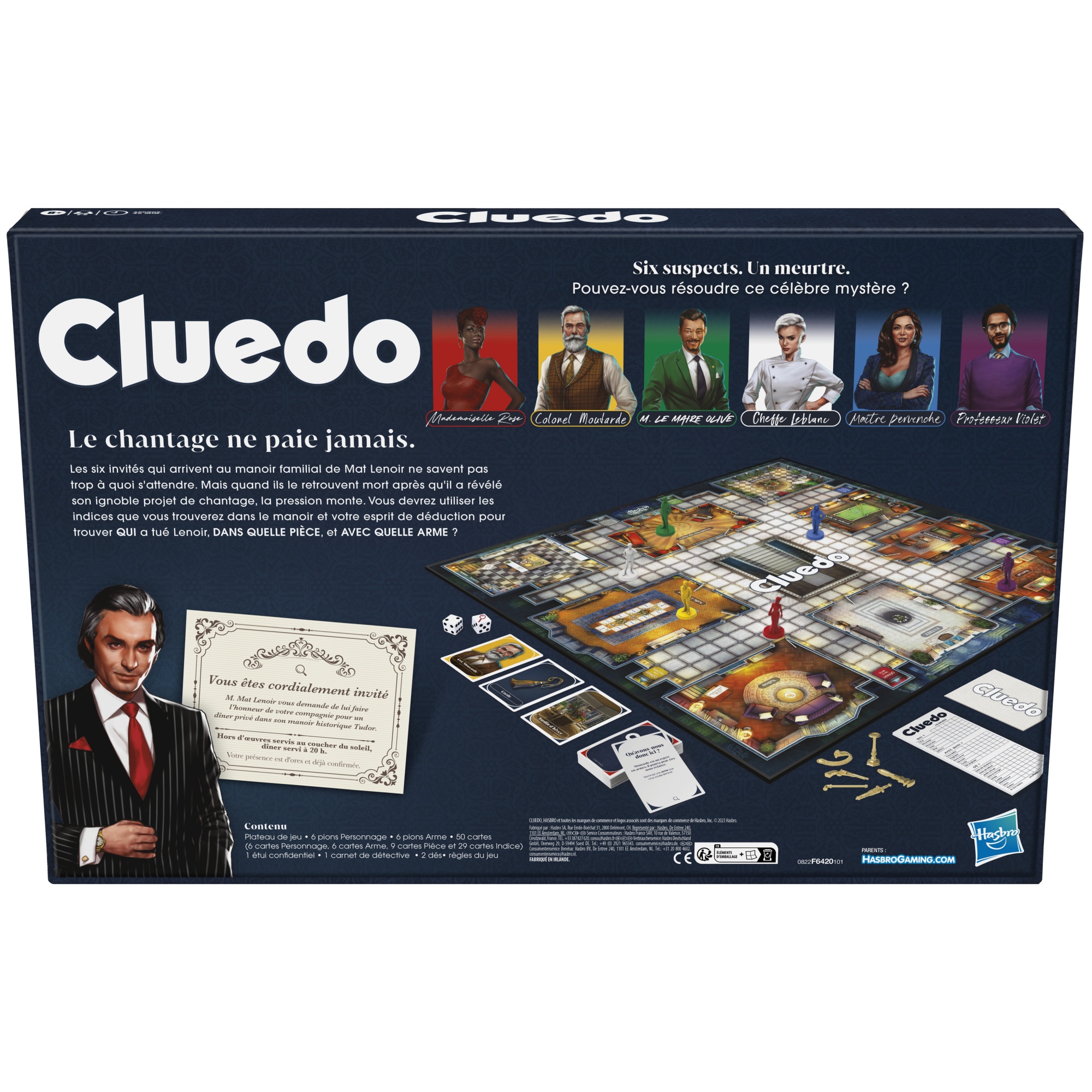 Voir la diapositive 8 : HASBRO Jeu Cluedo
