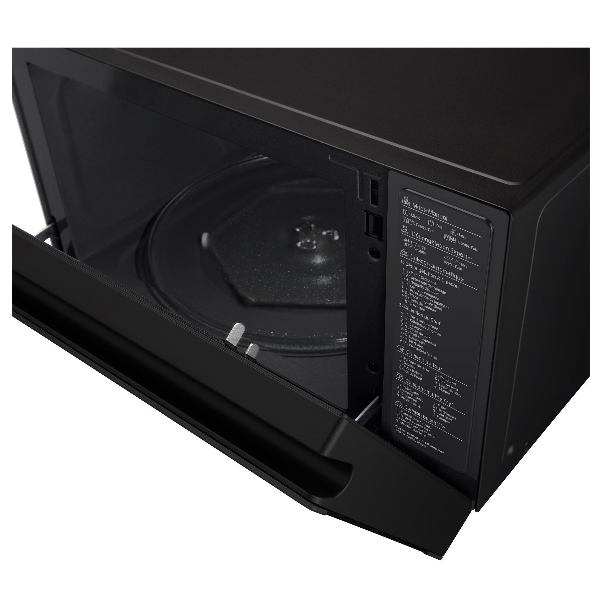 Voir la diapositive 5 : LG Micro-ondes combiné MJ3965BCR, 1100 W - Capacité 39 L - Noir