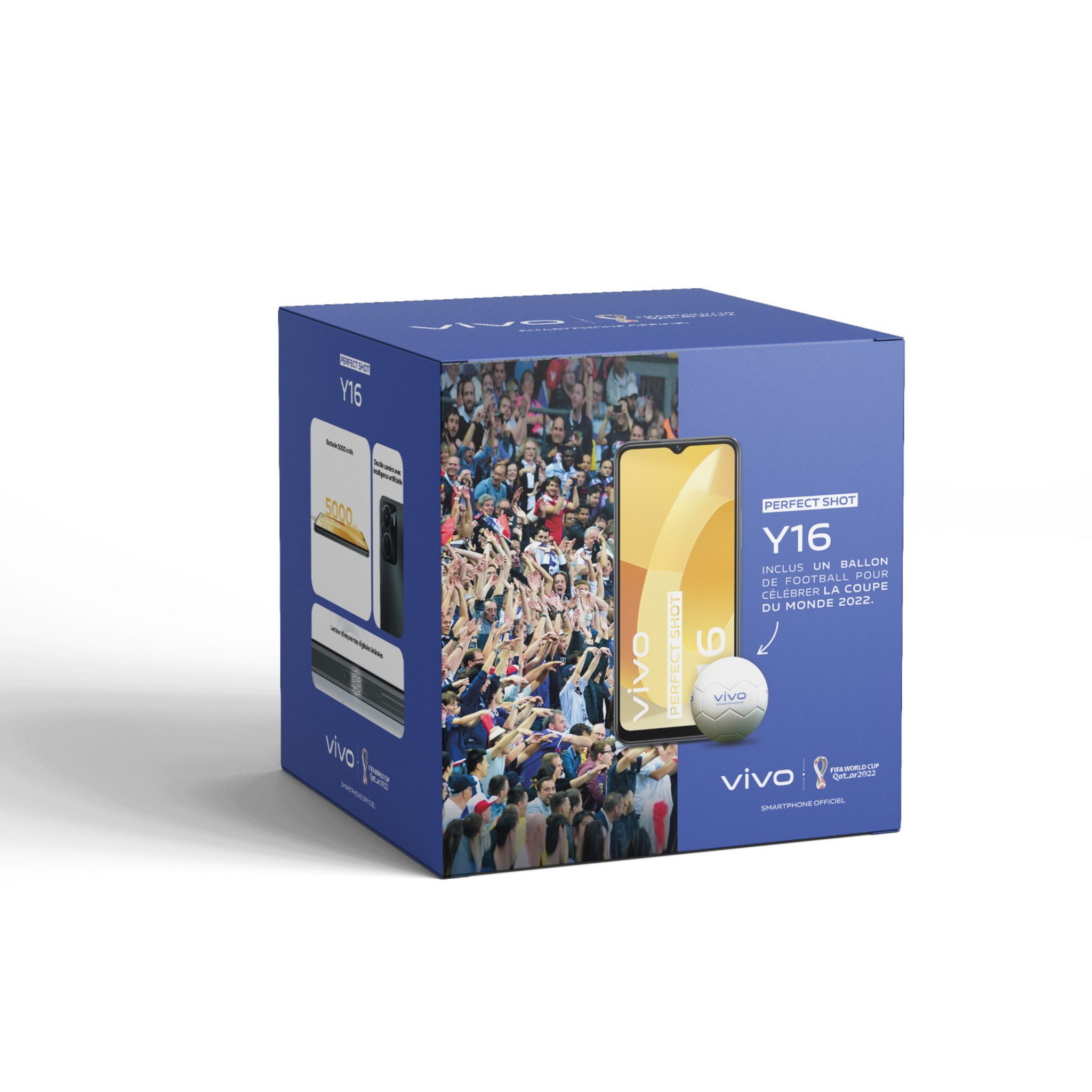 Voir la diapositive 1 : VIVO Pack Y16 128Go + Ballon - Noir