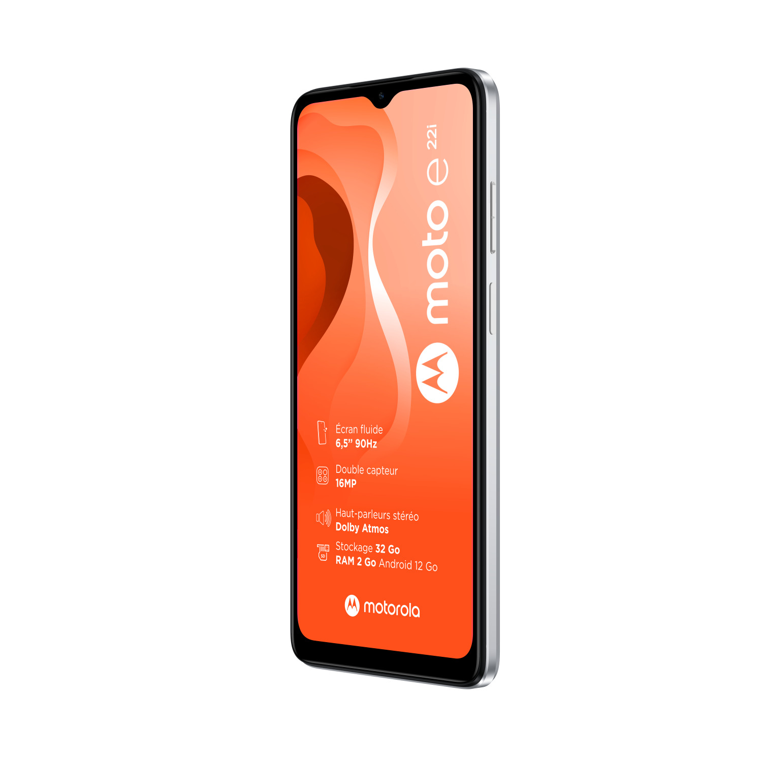 Voir la diapositive 8 : MOTOROLA E22i 32 Go - Blanc