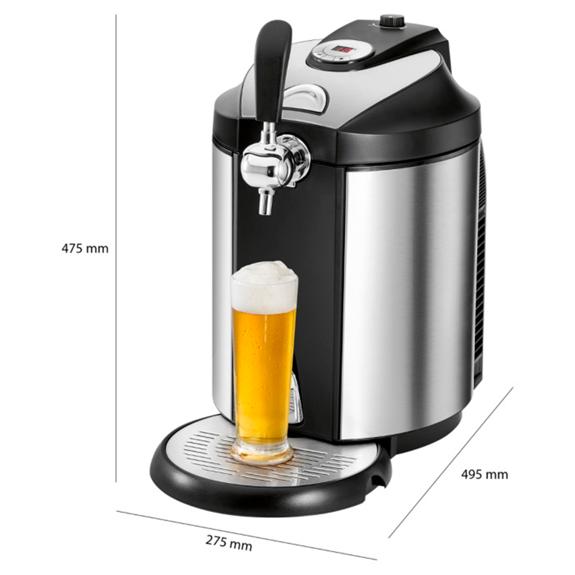 Voir la diapositive 2 : CLATRONIC Tireuse à bière BZ 3740 - Inox