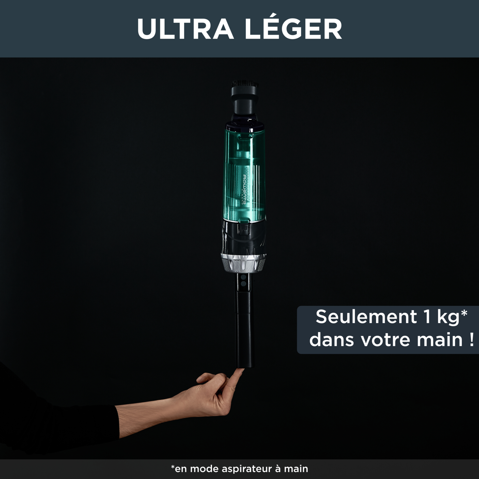 Voir la diapositive 3 : ROWENTA Aspirateur balai multifonction RH1127WO X-NANO - Vert