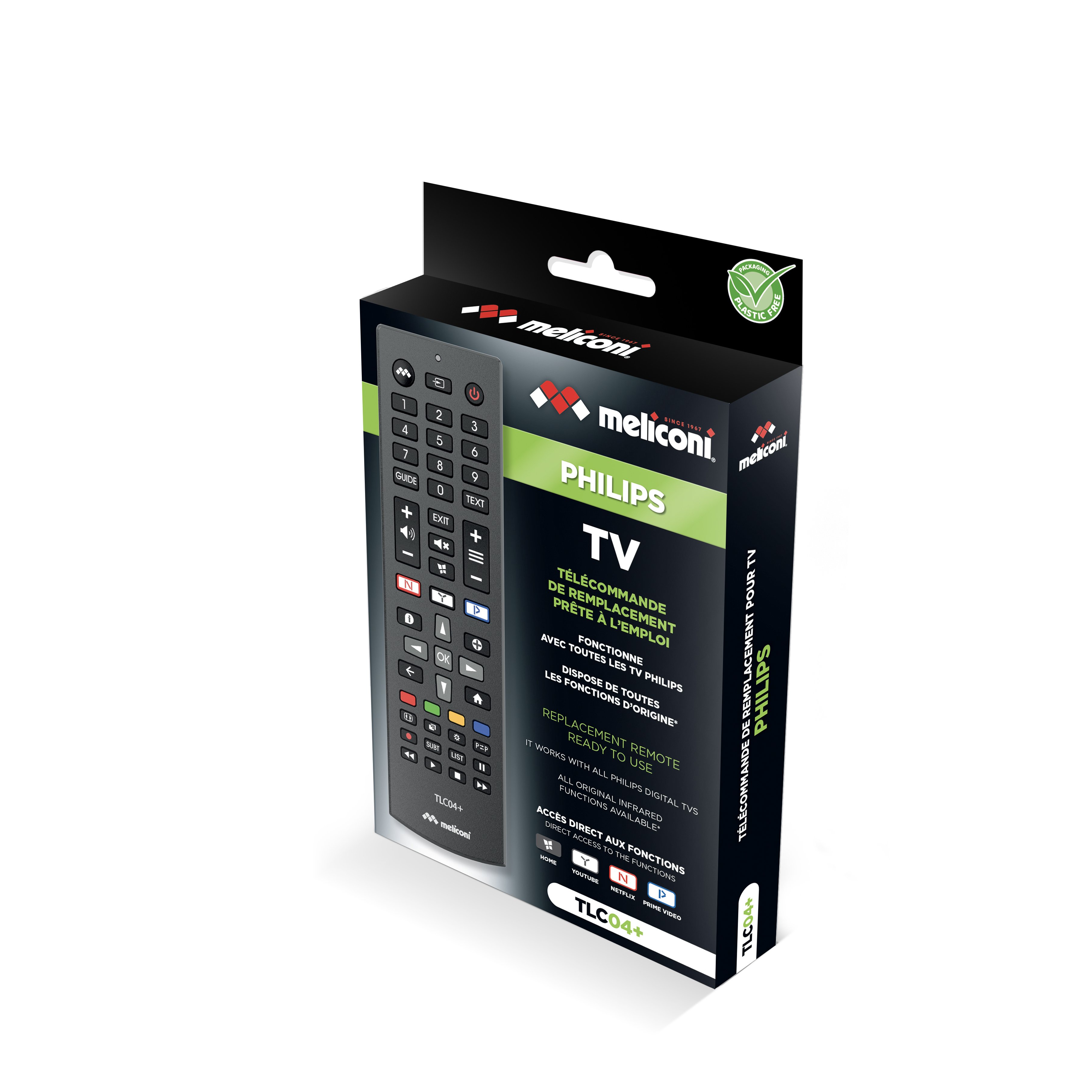 Voir la diapositive 2 : MELICONI Télécommande TLC 04 Plus