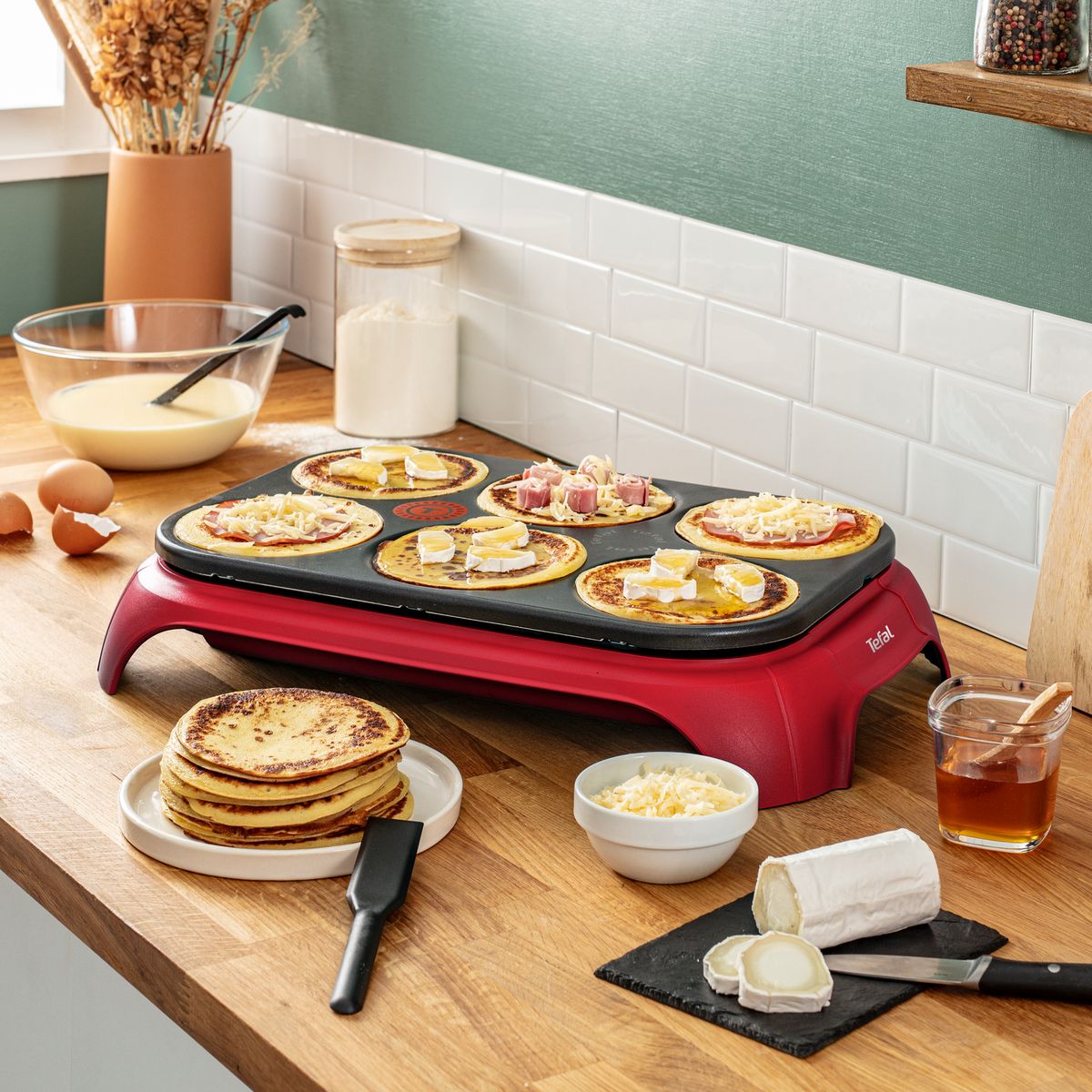 TEFAL Crêpière PY55B510 - Rouge