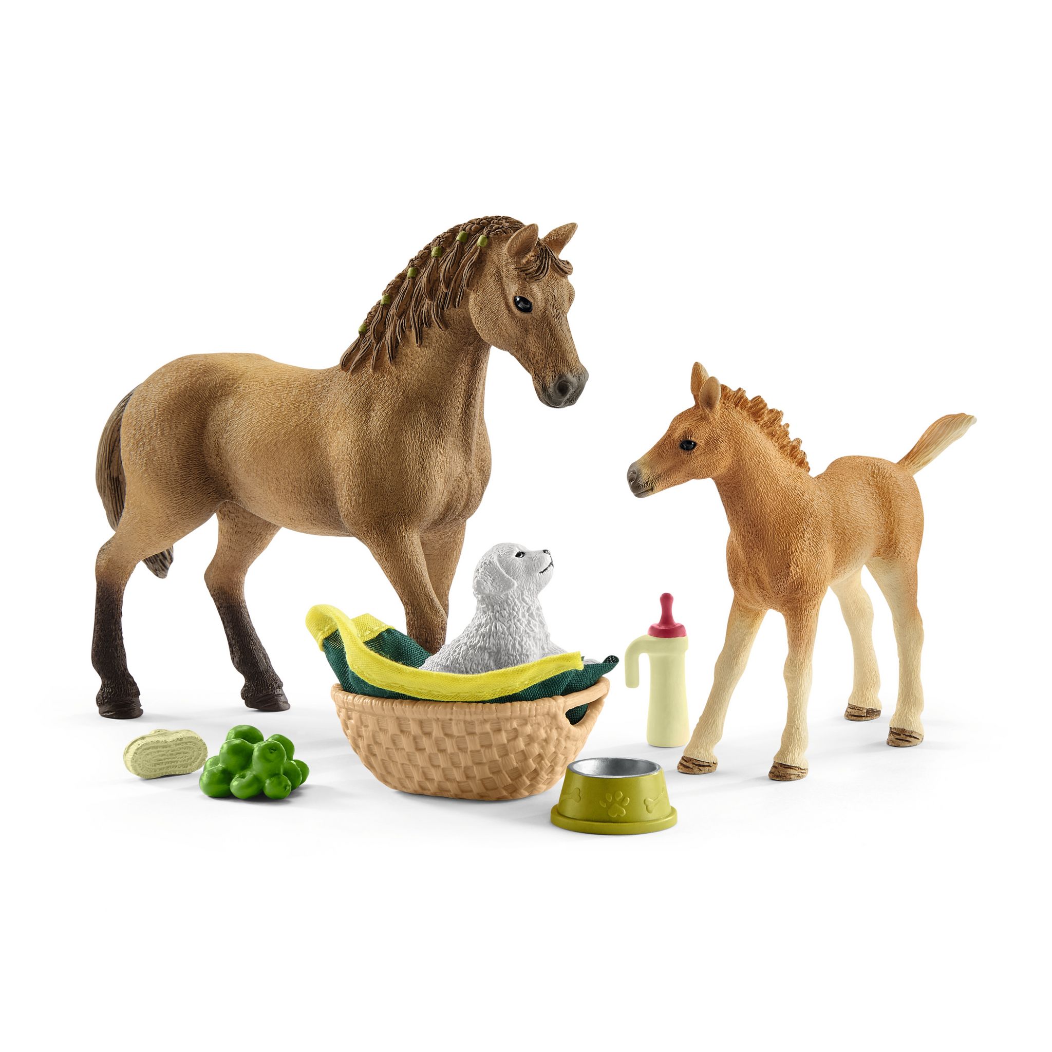 Voir la diapositive 2 : SCHLEICH Figurines Soins pour bébés animaux Horse Club