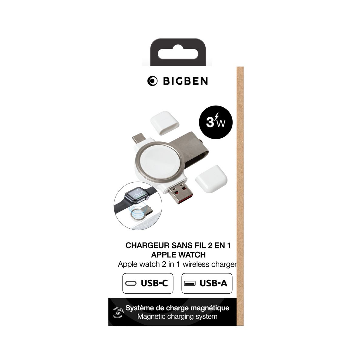 BIGBEN Charge pour APPLE Watch Magsafe - Blanc