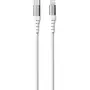 BIGBEN Câble renforcé USB C/Lightning - Longueur du câble 2m - Blanc