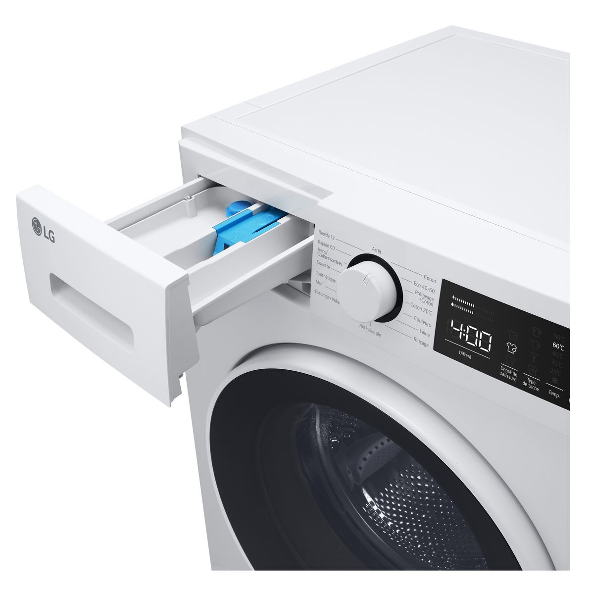 LG Lave linge hublot à induction F82D13WHS , 8 kg, 1200 T/min, B