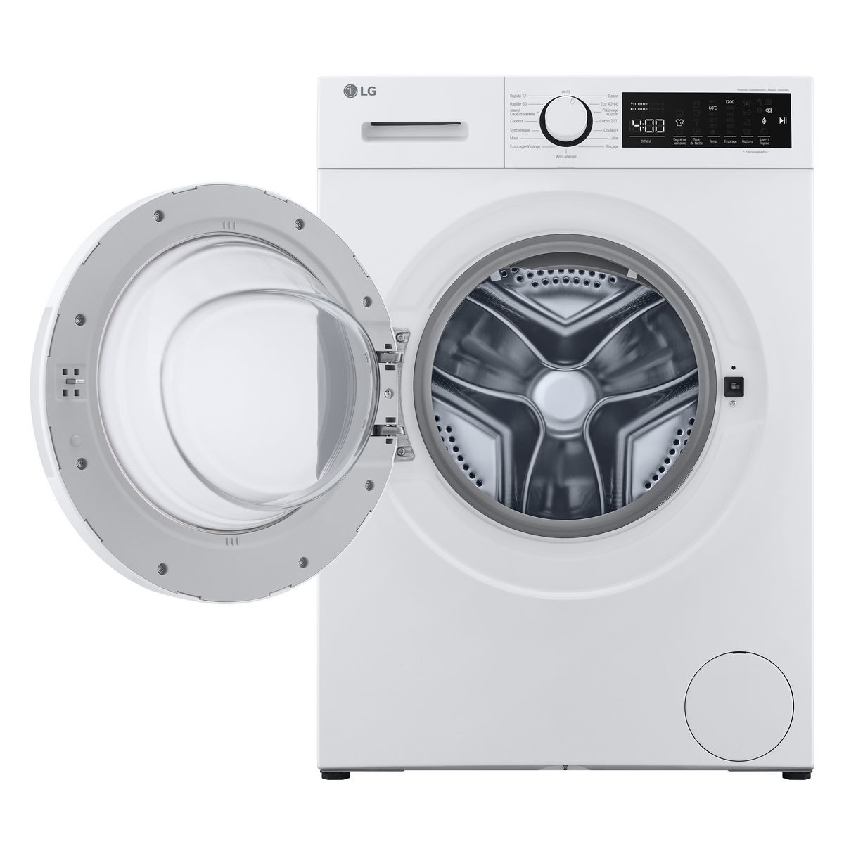 LG Lave linge hublot à induction F82D13WHS , 8 kg, 1200 T/min, B