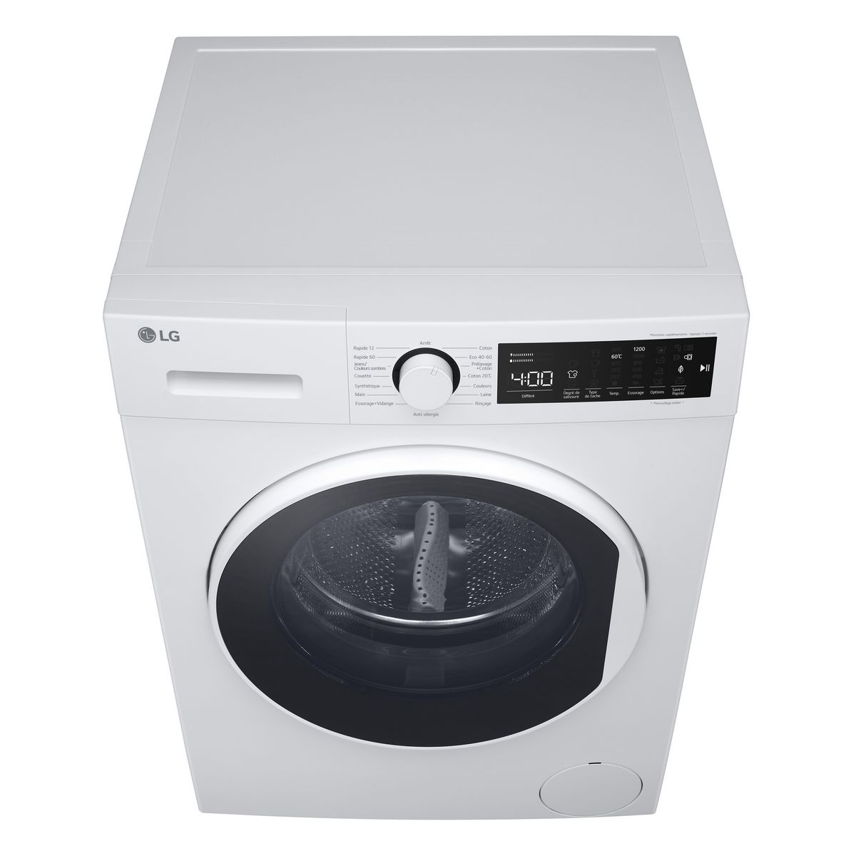 LG Lave linge hublot à induction F82D13WHS , 8 kg, 1200 T/min, B