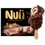 NUII Bâtonnet glacé chocolat au lait et noisettes grillés italiennes 4 pièces 272g