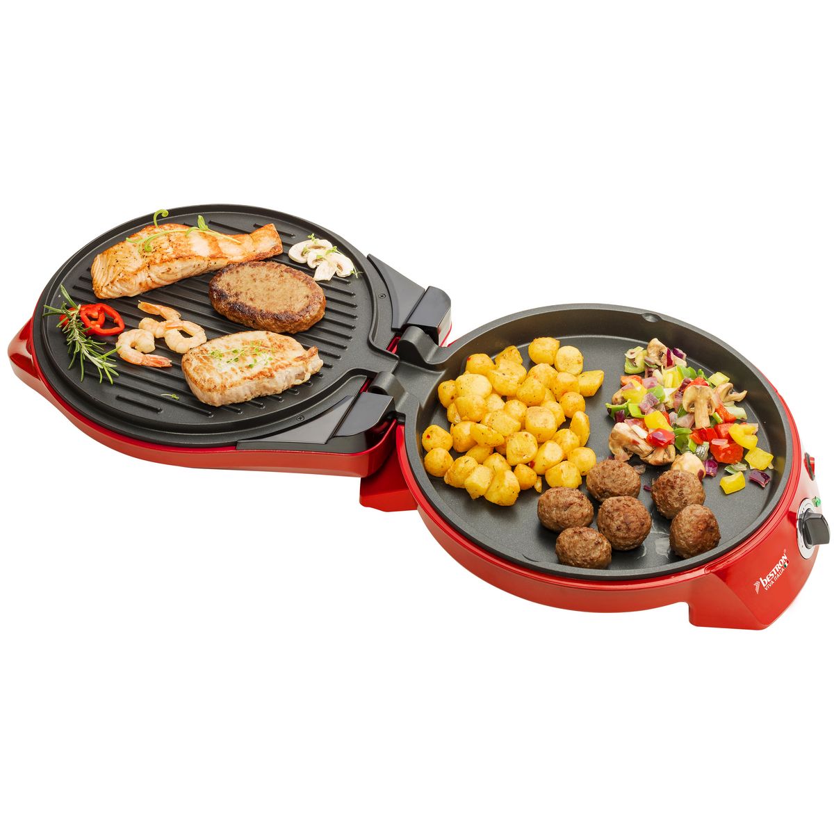 BESTRON Four à pizza APZ400 - Rouge