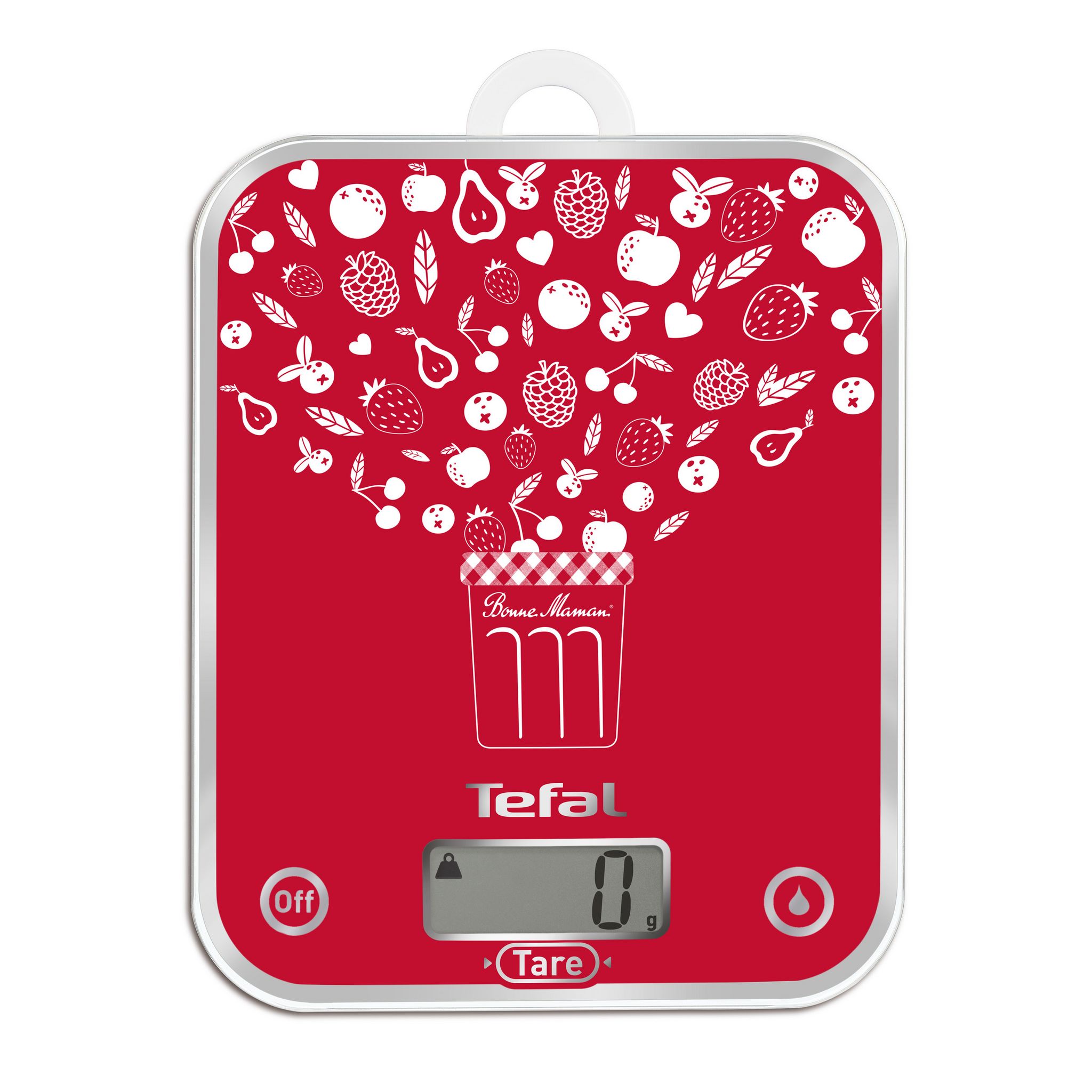 Voir la diapositive 1 : TEFAL Balance de cuisine BC5151V0 -Rouge