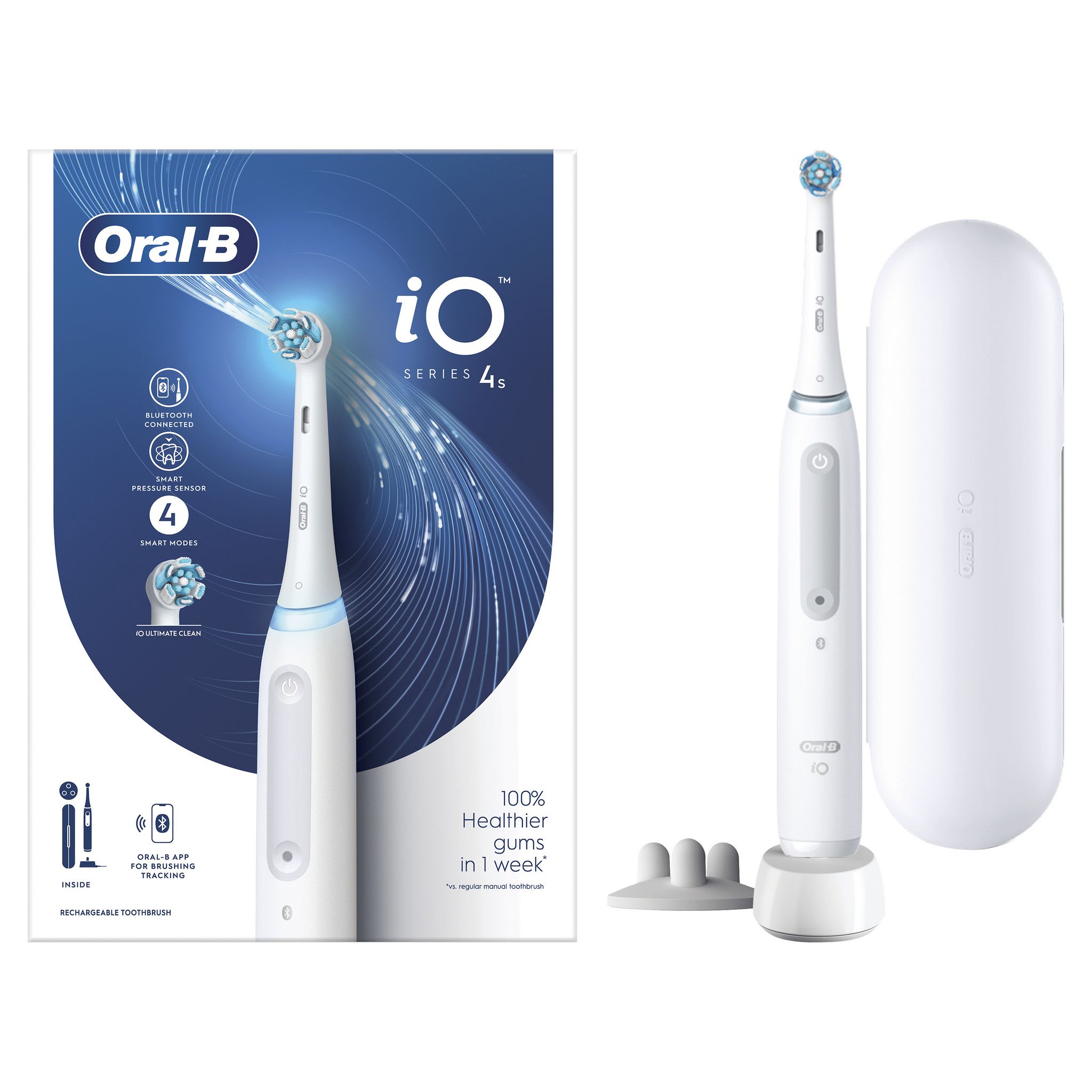 Voir la diapositive 6 : ORAL-B Brosse à dents électrique IO 4 - Blanc