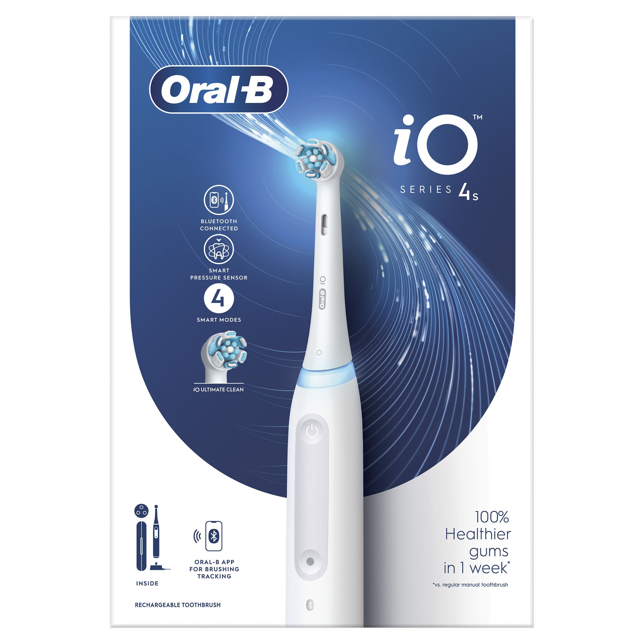 Voir la diapositive 8 : ORAL-B Brosse à dents électrique IO 4 - Blanc