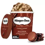 HAAGEN DAZS Pot de crème glacée macaron double chocolat ganache 364g