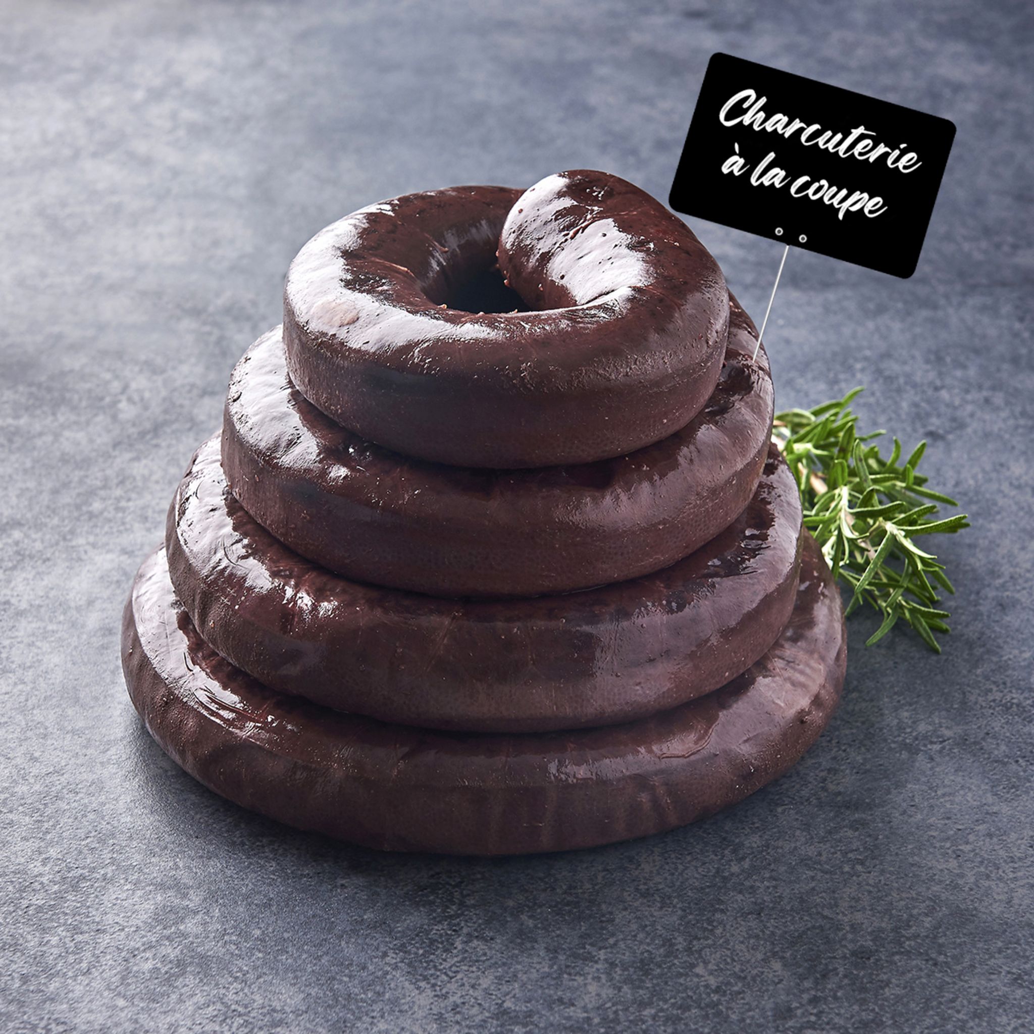 Voir la diapositive 2 : MON CHARCUTIER Boudin noir aux oignons 1 portion 120g