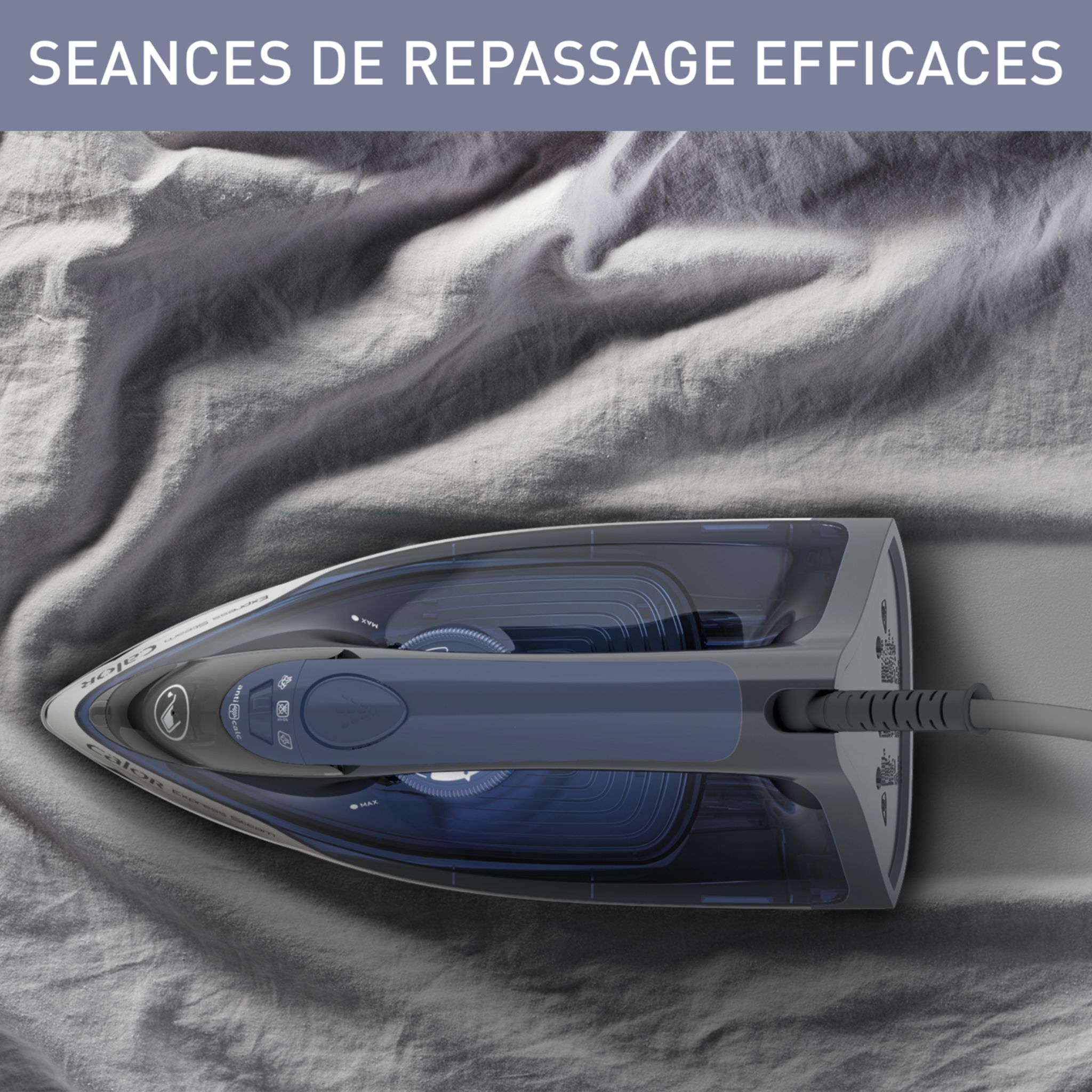 Voir la diapositive 12 : CALOR Fer à repasser FV2852C0 - Bleu