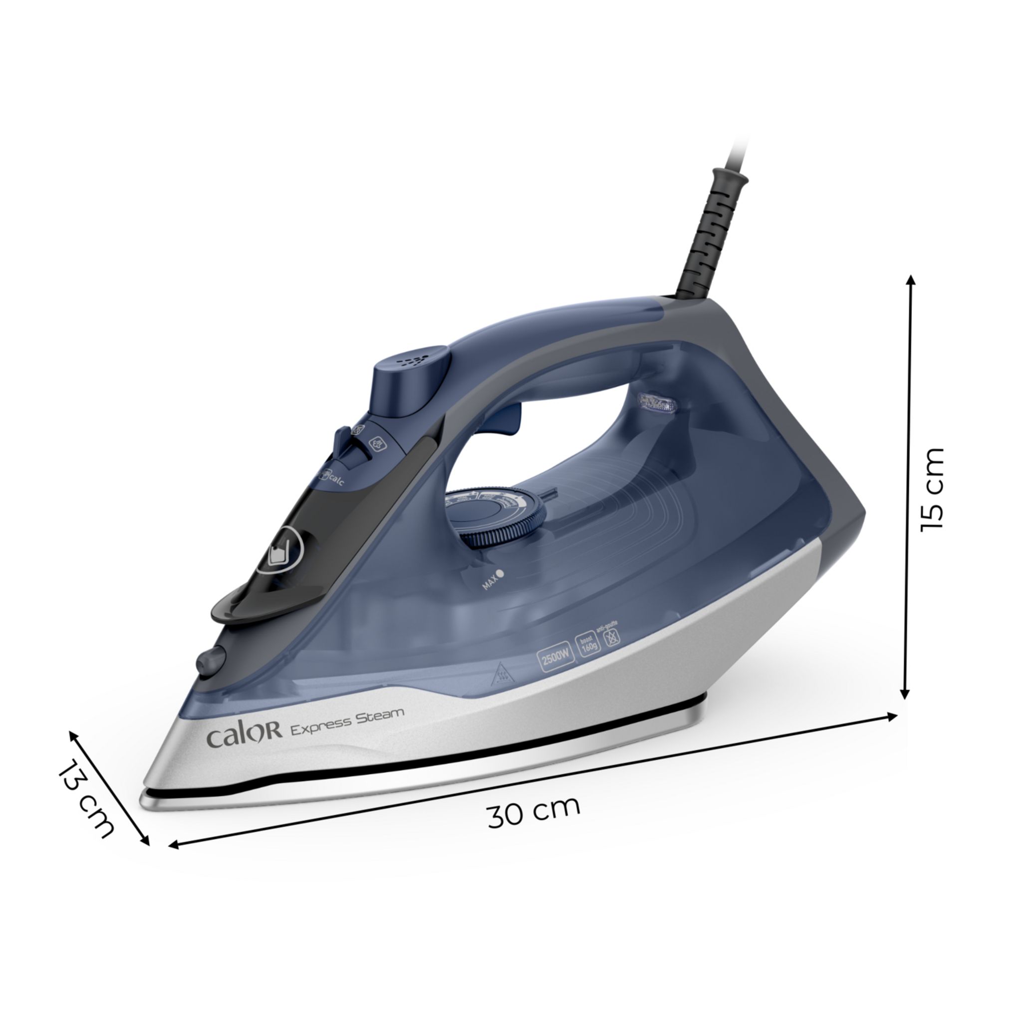 Voir la diapositive 14 : CALOR Fer à repasser FV2852C0 - Bleu
