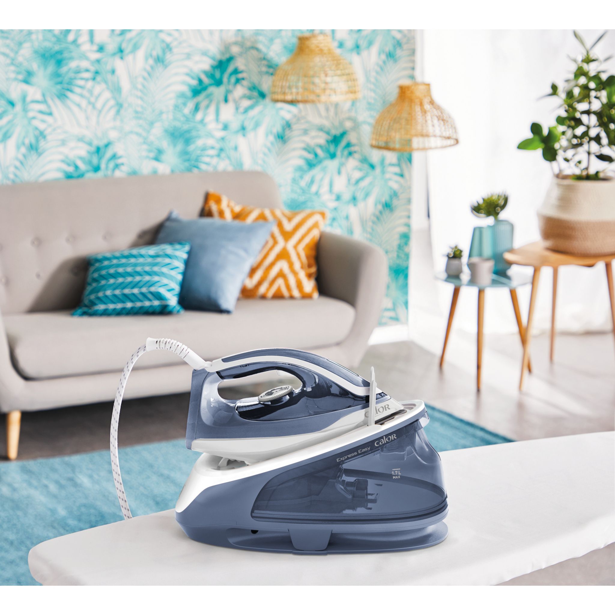 Voir la diapositive 9 : CALOR Centrale vapeur Express Easy SV6132C0 - Bleu