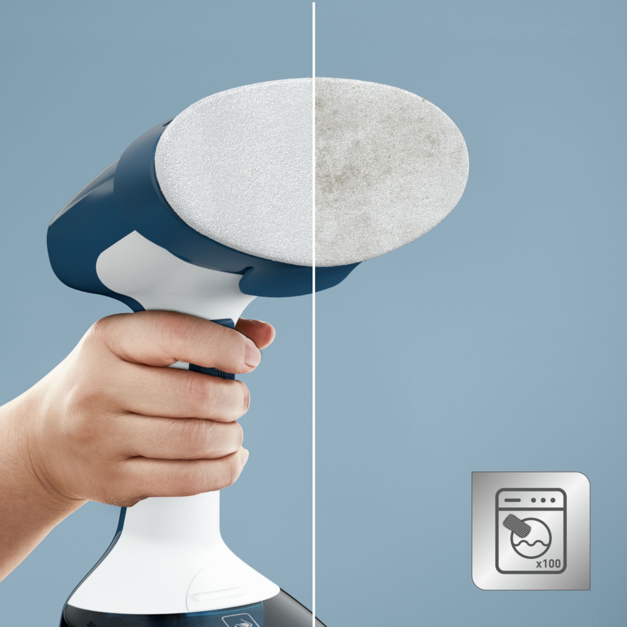 Voir la diapositive 6 : CALOR Défroisseur à main DT7130C0 - Bleu