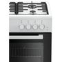 Voir la diapositive 4 : BEKO Cuisinière à gaz FSG62010FW, 60cm, 4 foyers, Four à gaz