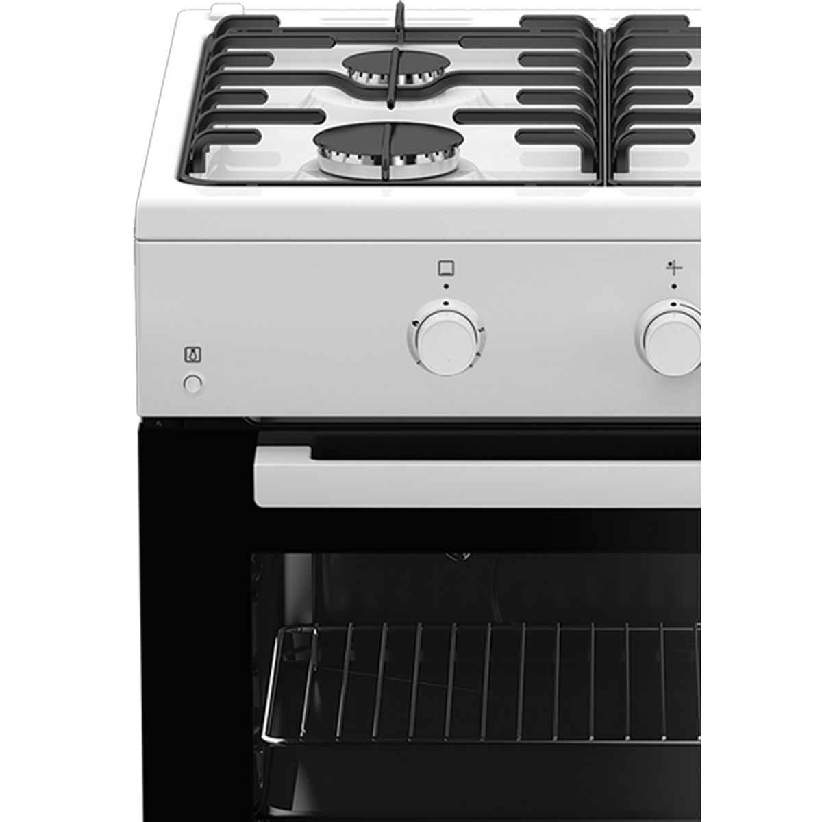 BEKO Cuisinière à gaz FSG62010FW, 60cm, 4 foyers, Four à gaz