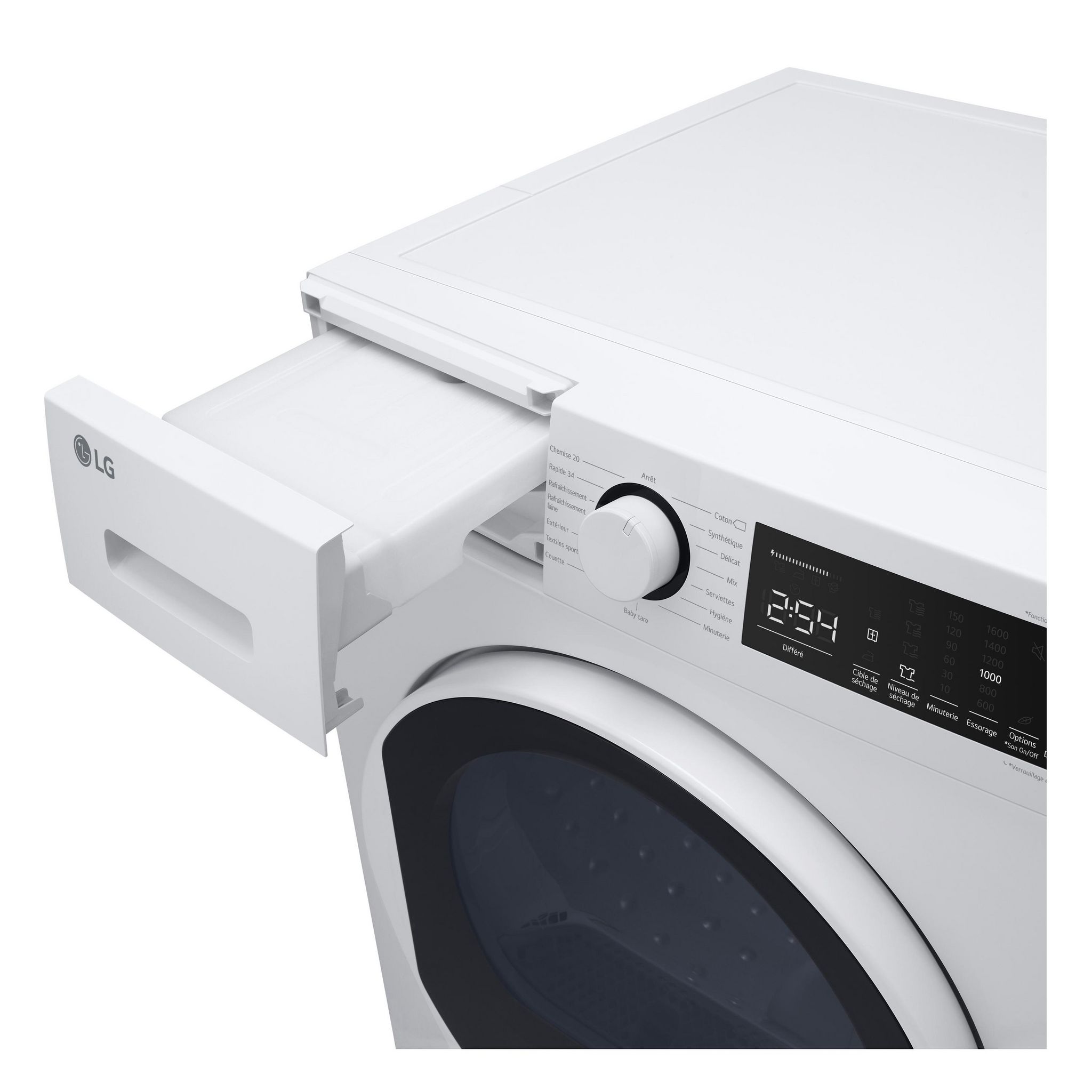 Voir la diapositive 4 : LG Sèche linge RH8D13WH, 8 kg, Pompe à chaleur, A++