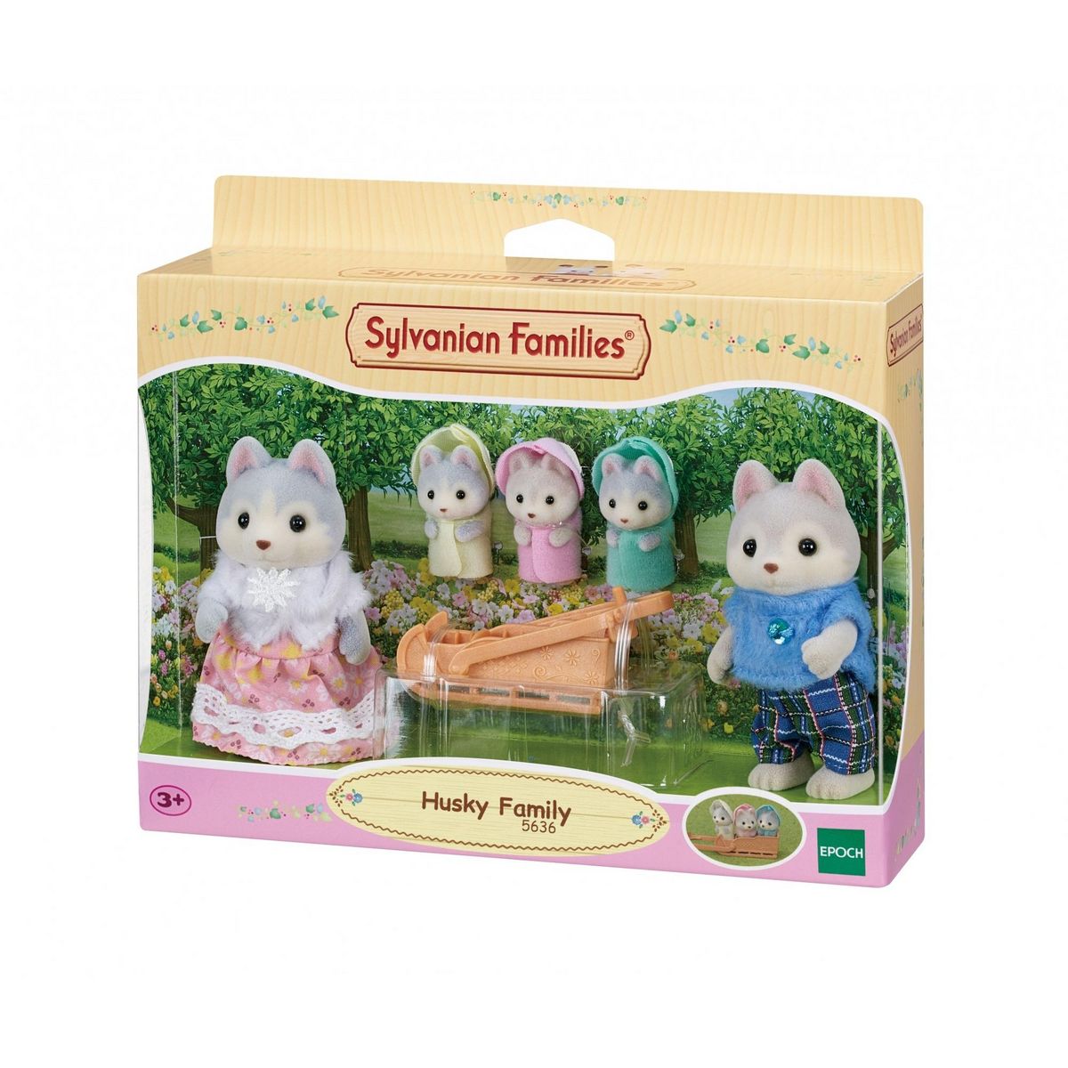 EPOCH D'ENFANCE Famille Husky Sylvanian Families
