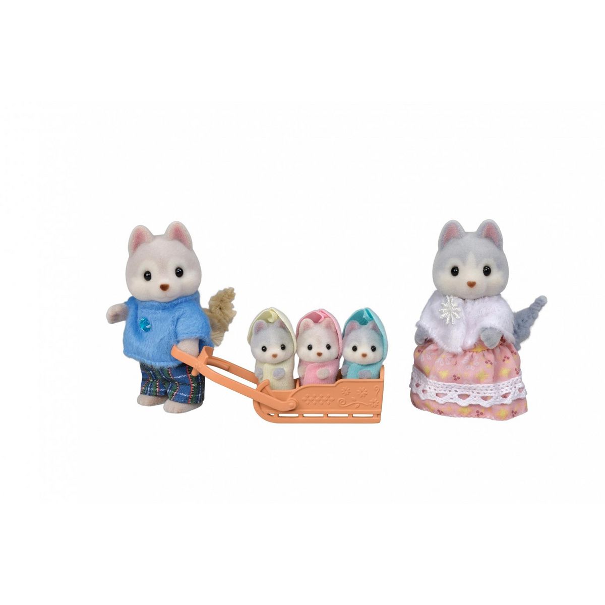 EPOCH D'ENFANCE Famille Husky Sylvanian Families