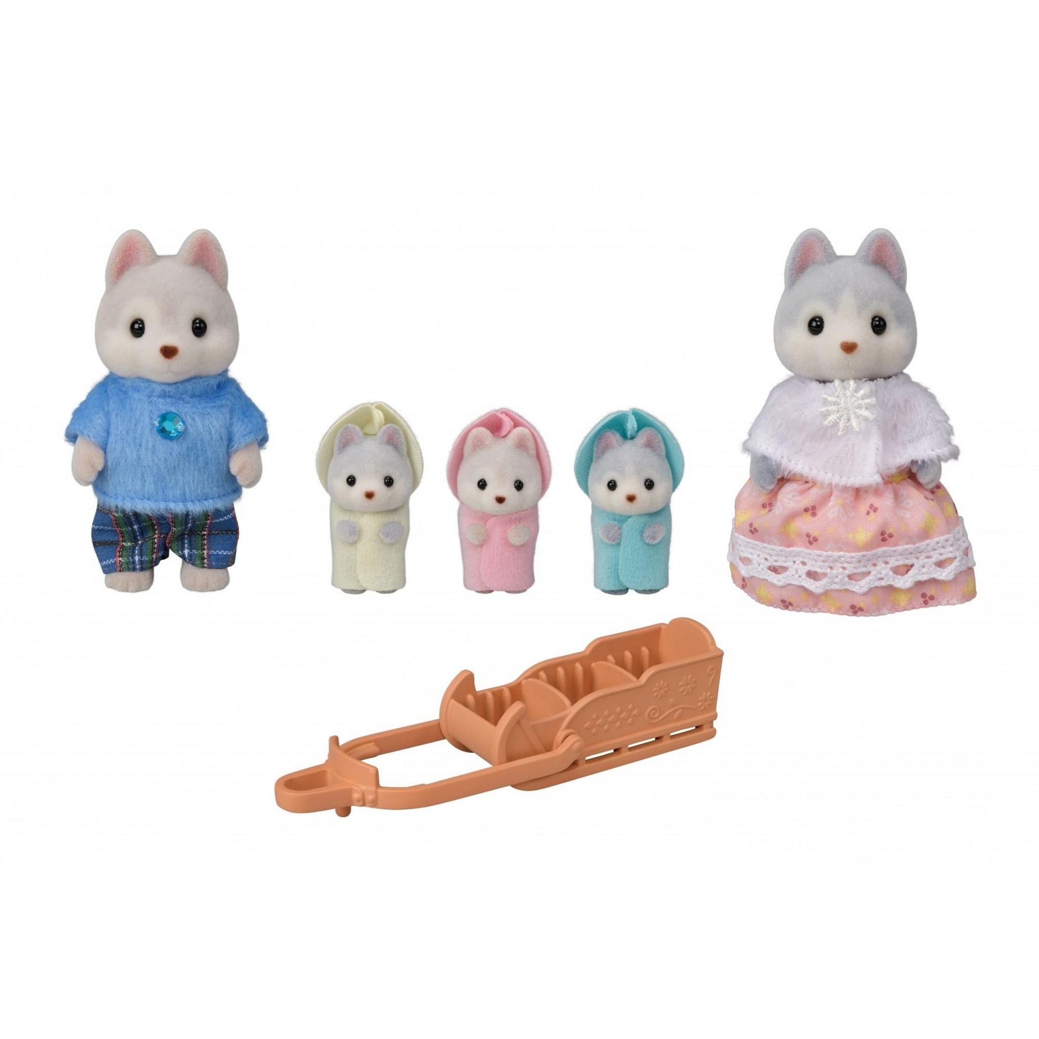 Voir la diapositive 9 : EPOCH D'ENFANCE Famille Husky Sylvanian Families