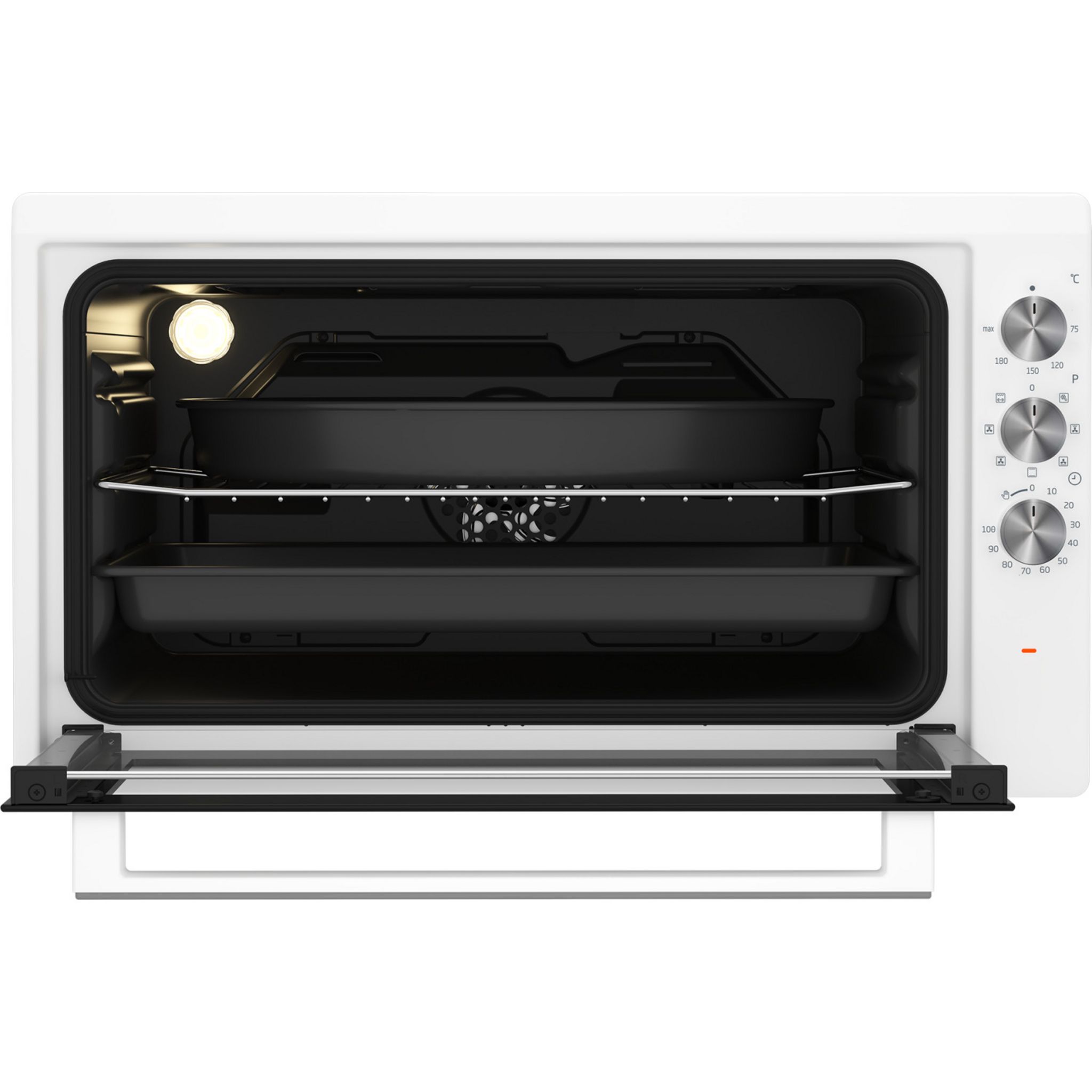 Voir la diapositive 6 : BEKO Mini four multifonction BMF50W, Capacité 50 L