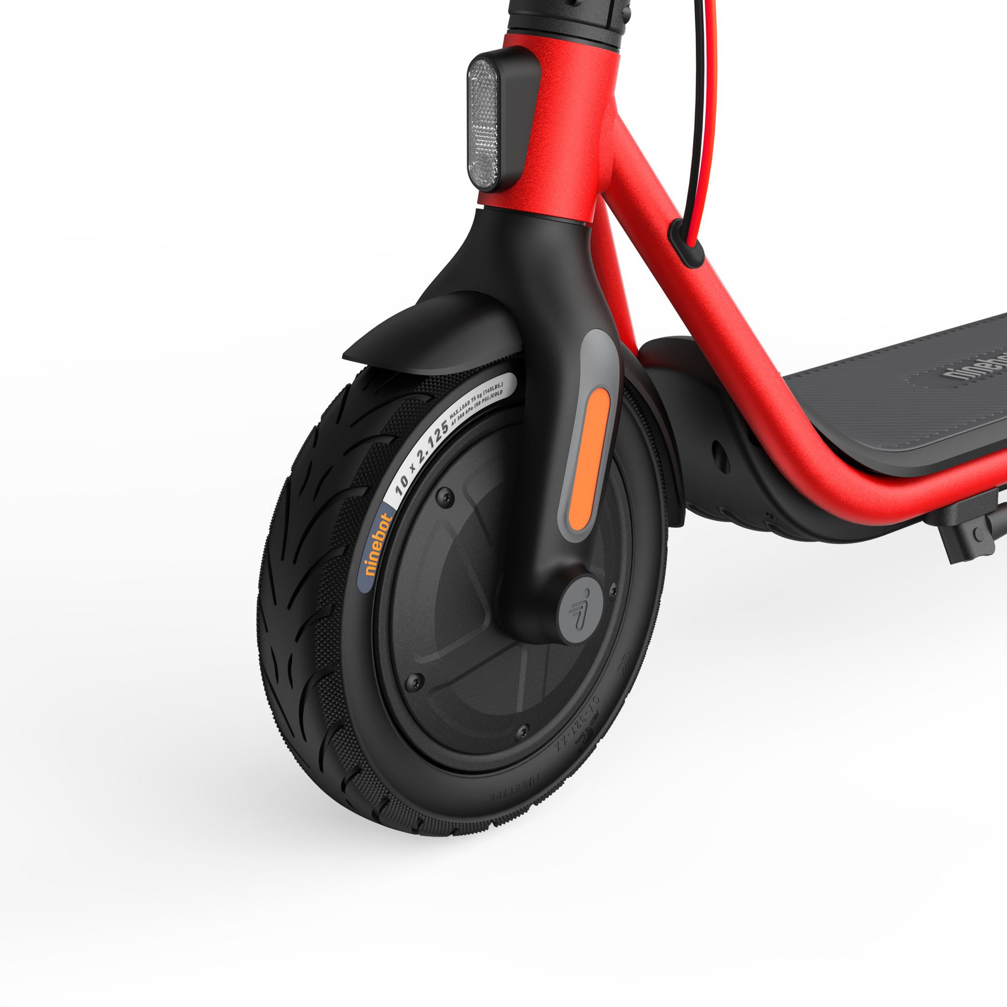 Voir la diapositive 5 : NINEBOT Trottinette électrique D38E - Noir et rouge