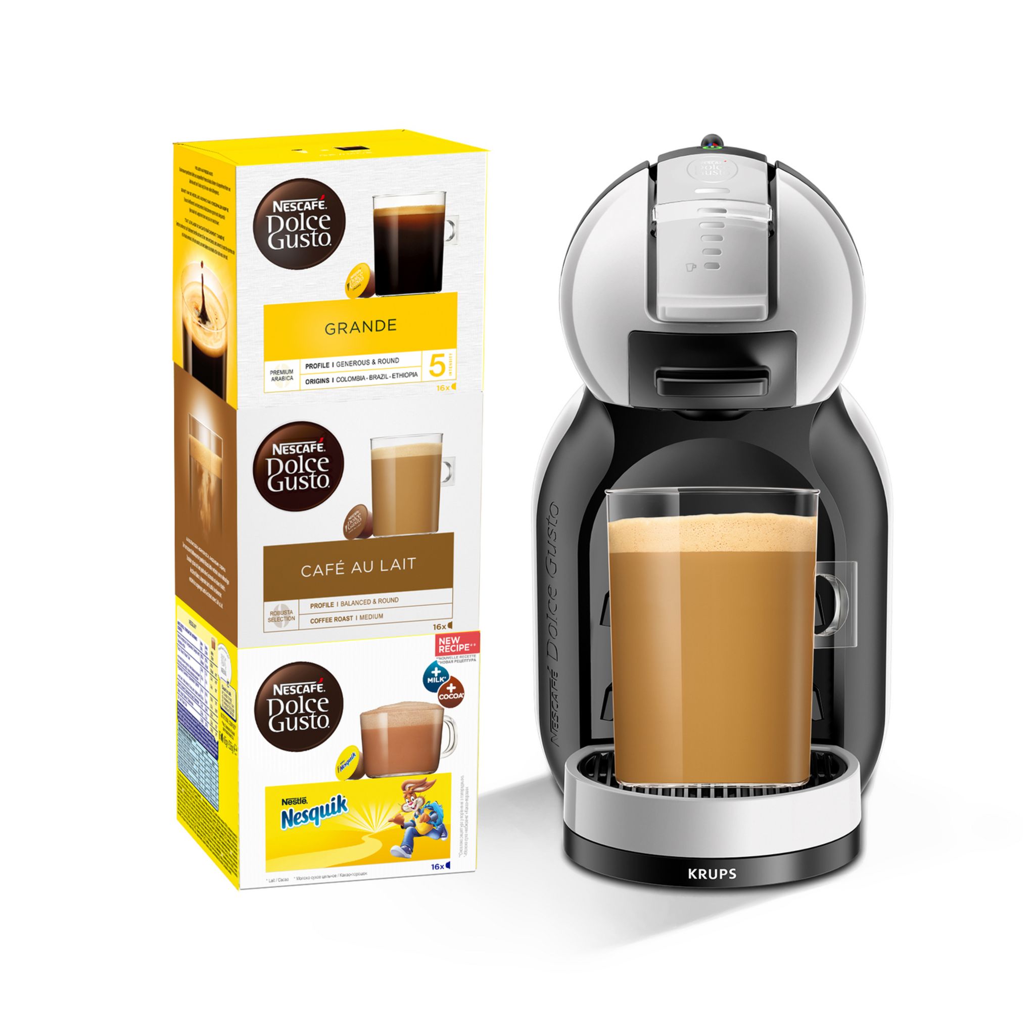 Voir la diapositive 1 : KRUPS Cafetière à capsule Dolce Gusto MINI ME YY4880FD - Gris artic