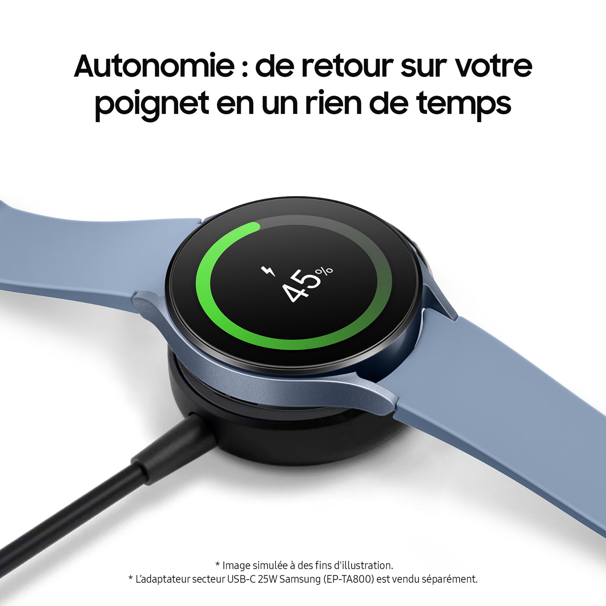 Voir la diapositive 6 : SAMSUNG Montre connectée Watch 5 44mm - Argent