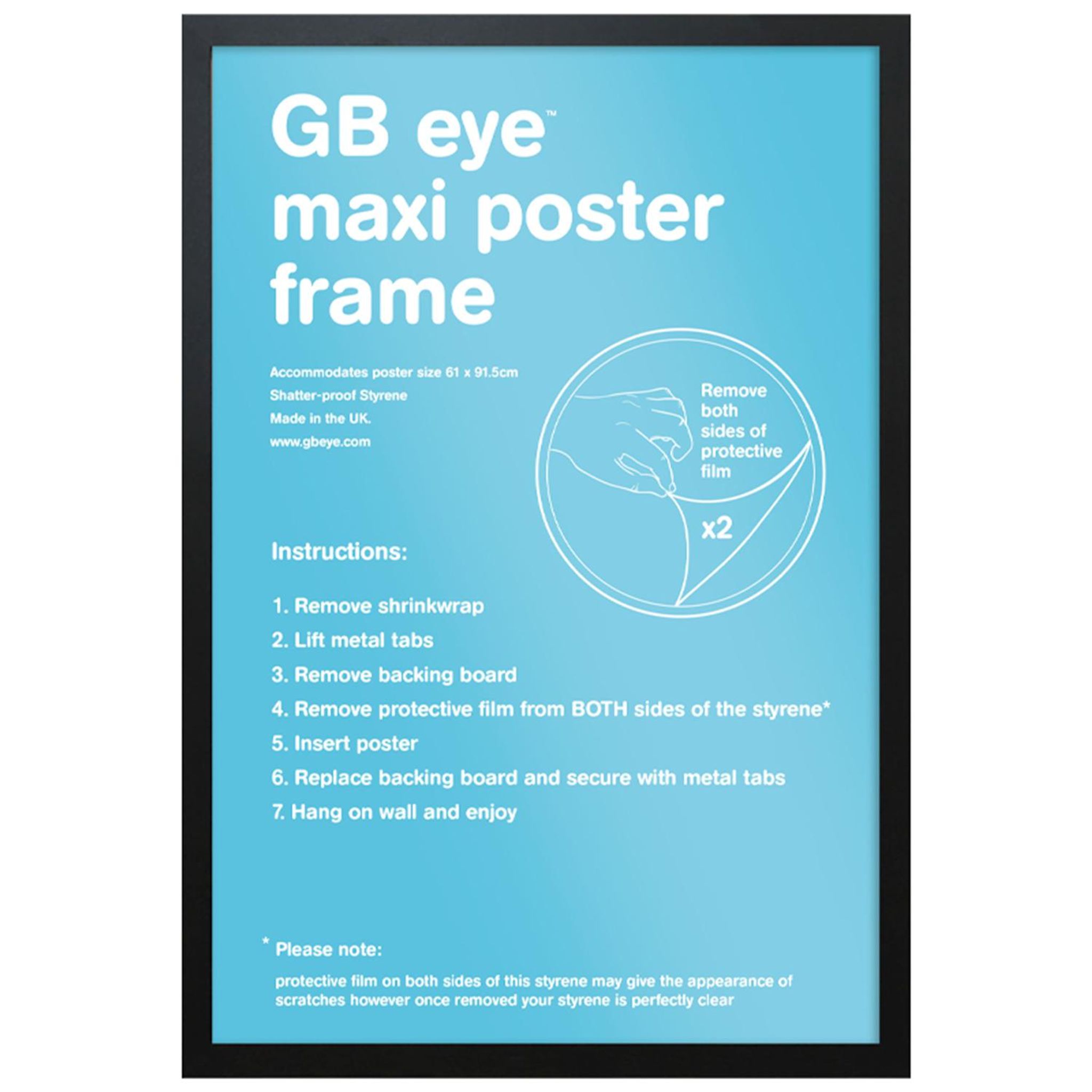 ABYSTYLE Cadre en bois noir