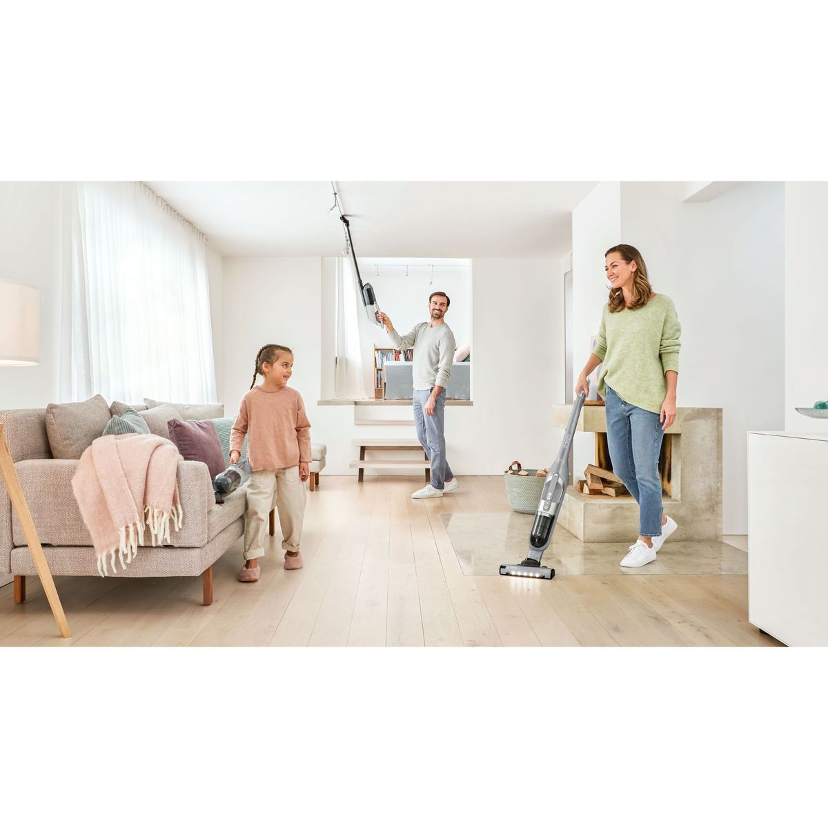 BOSCH Aspirateur balai 2 en 1 BCH3K2301 - Argent